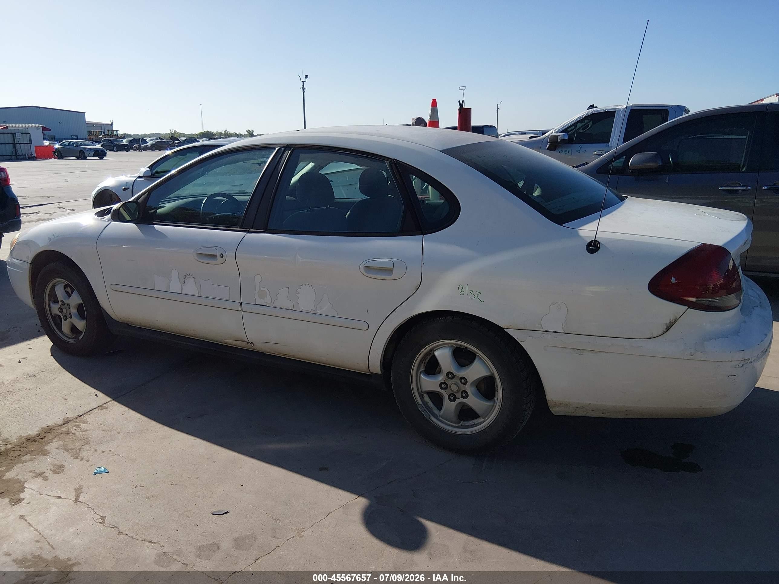 2007 Ford Taurus Se White vin: 1FAFP53U97A196371