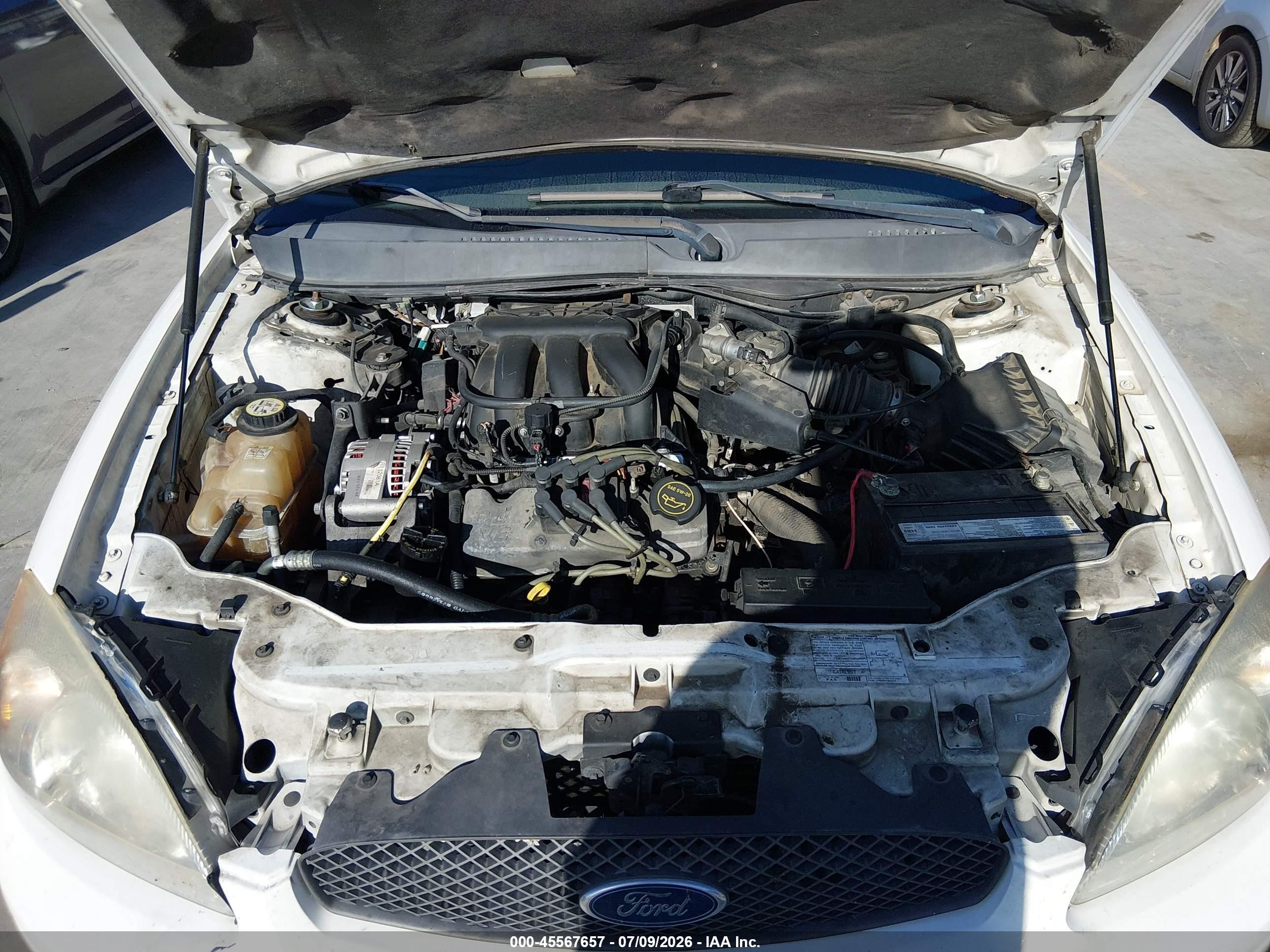 2007 Ford Taurus Se White vin: 1FAFP53U97A196371