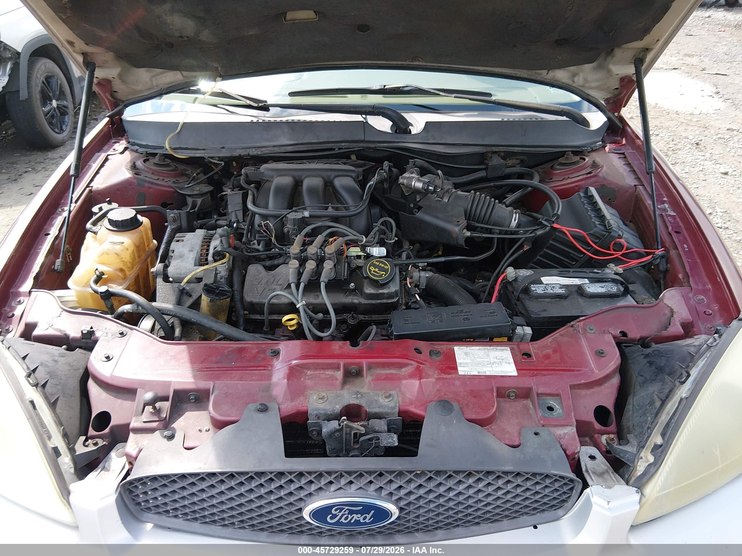 2007 Ford Taurus Se Maroon vin: 1FAFP53U97A207210