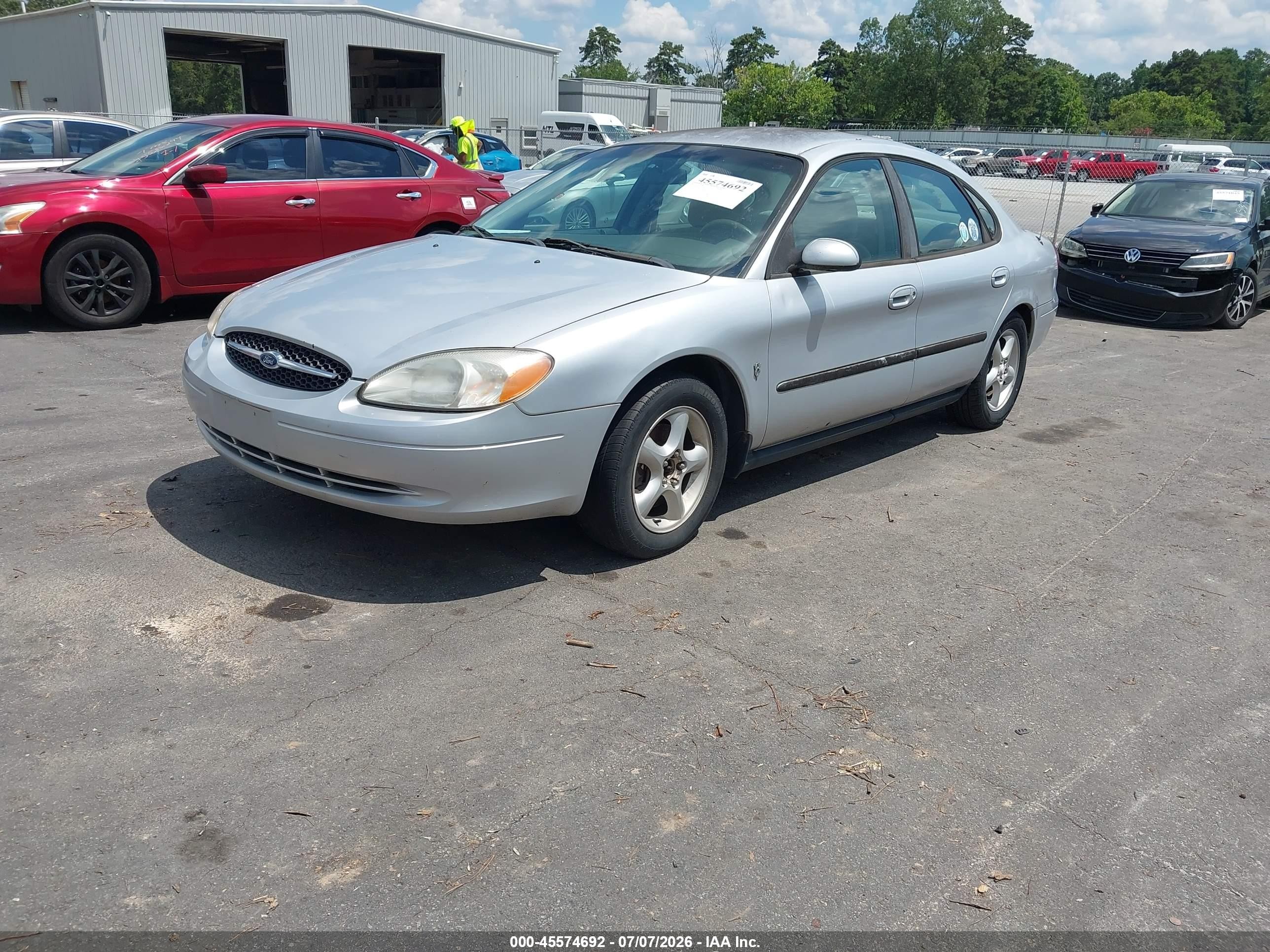 2001 Ford Taurus Se Silver vin: 1FAFP53UX1A192174