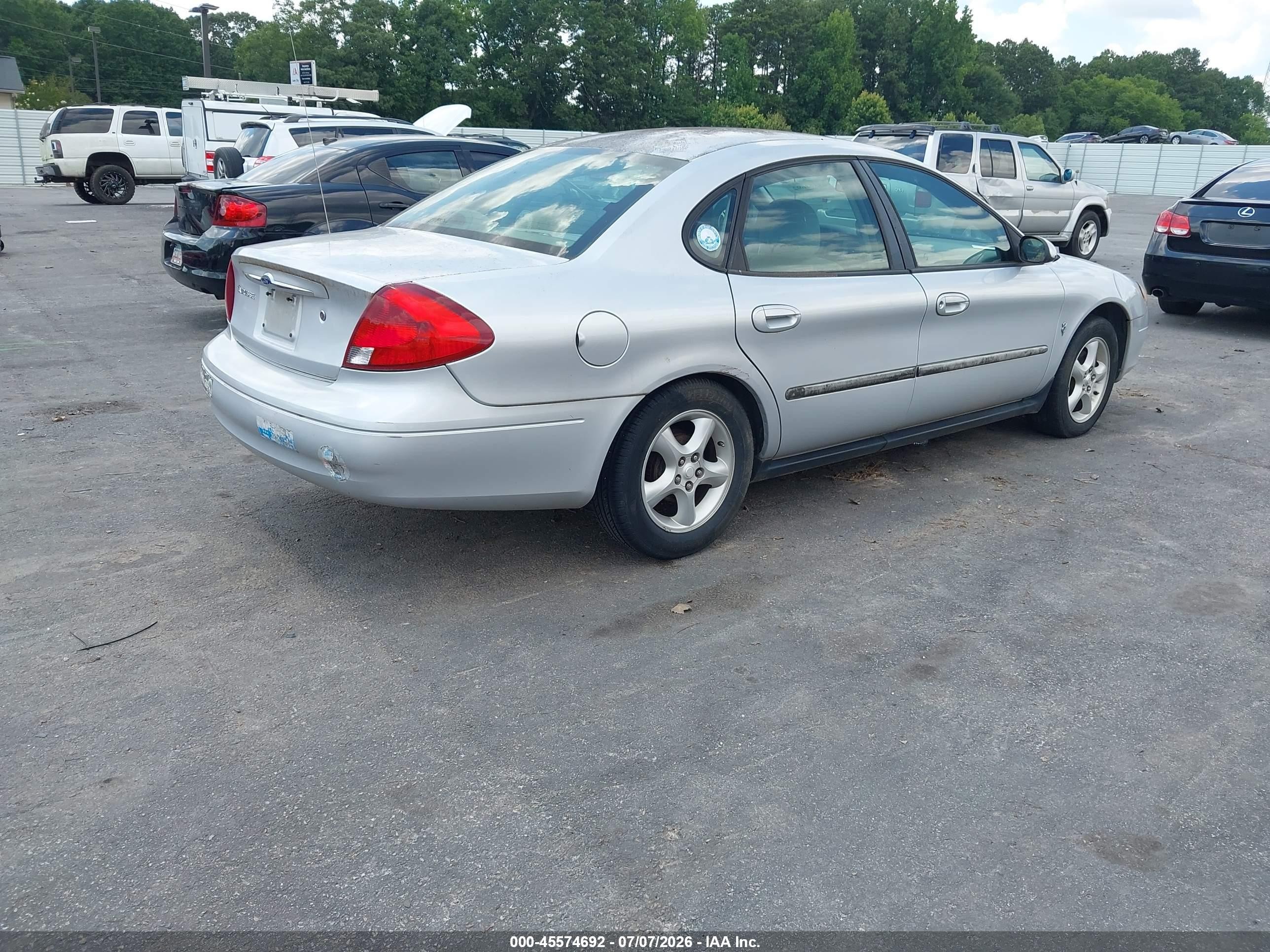 2001 Ford Taurus Se Silver vin: 1FAFP53UX1A192174