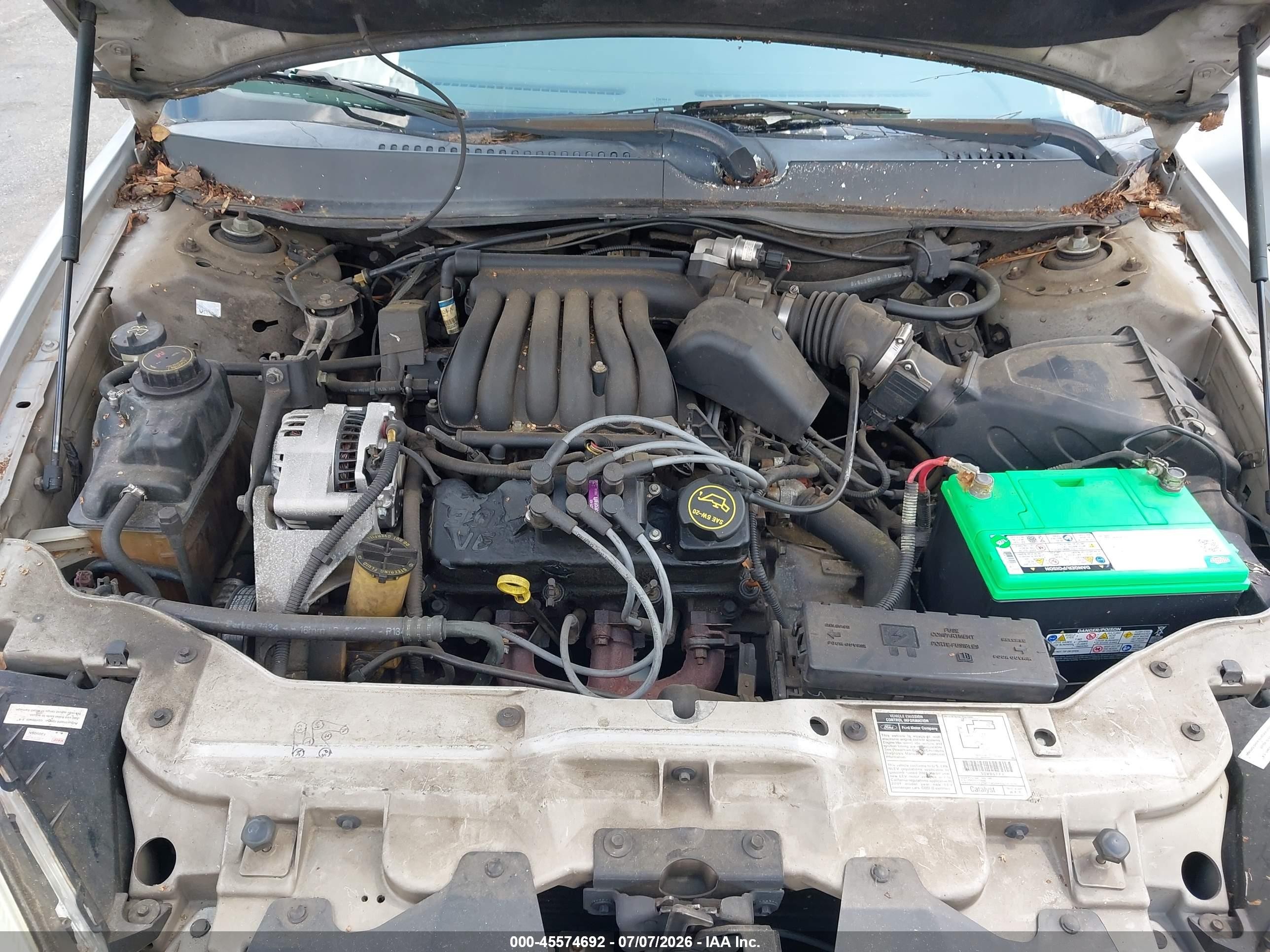 2001 Ford Taurus Se Silver vin: 1FAFP53UX1A192174
