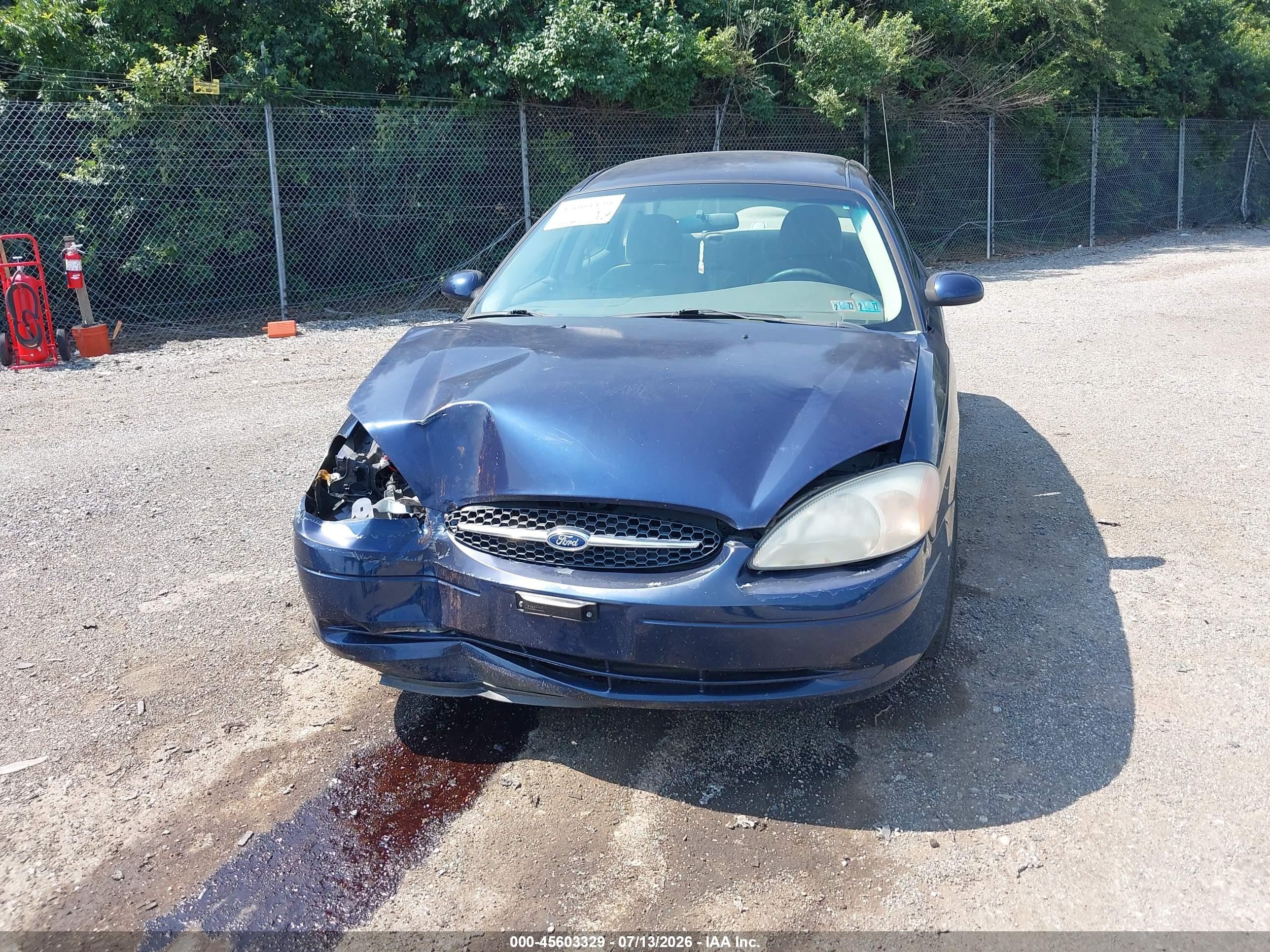 2001 Ford Taurus Se Синий vin: 1FAFP53UX1G127838