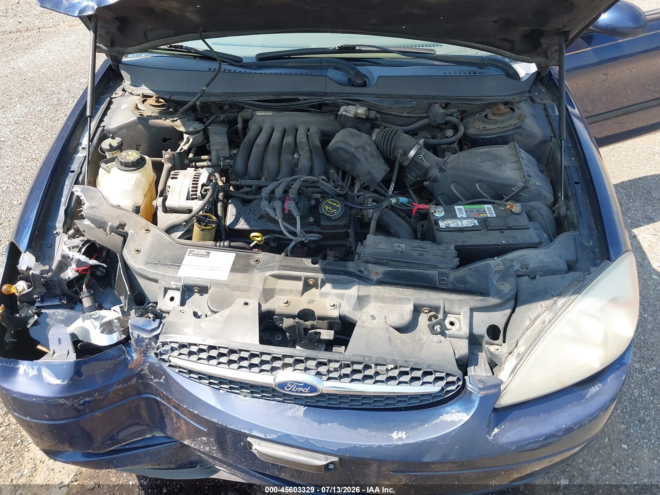 2001 Ford Taurus Se Синий vin: 1FAFP53UX1G127838