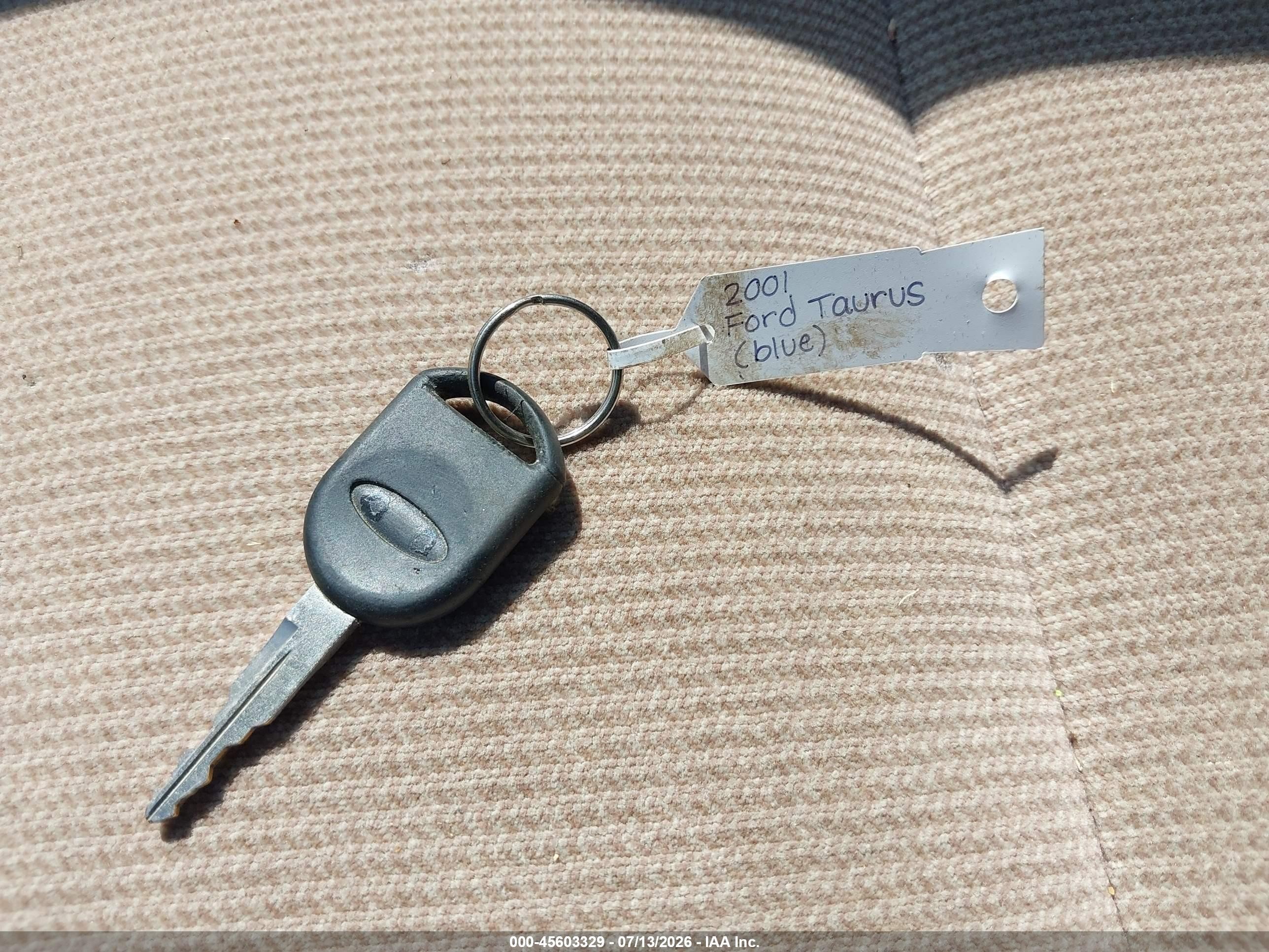 2001 Ford Taurus Se Синий vin: 1FAFP53UX1G127838