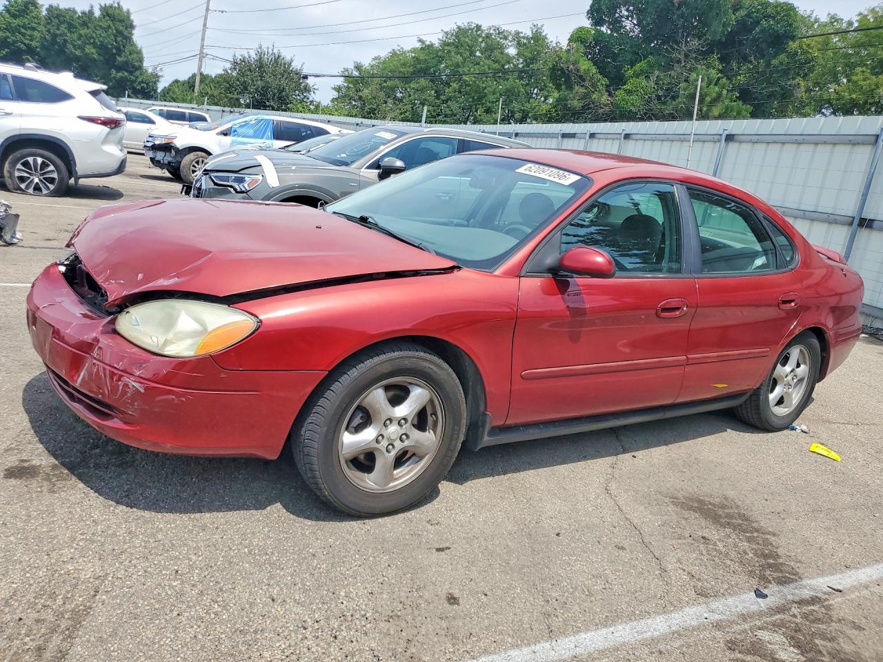 2002 Ford Taurus Se Красный vin: 1FAFP53UX2G254056