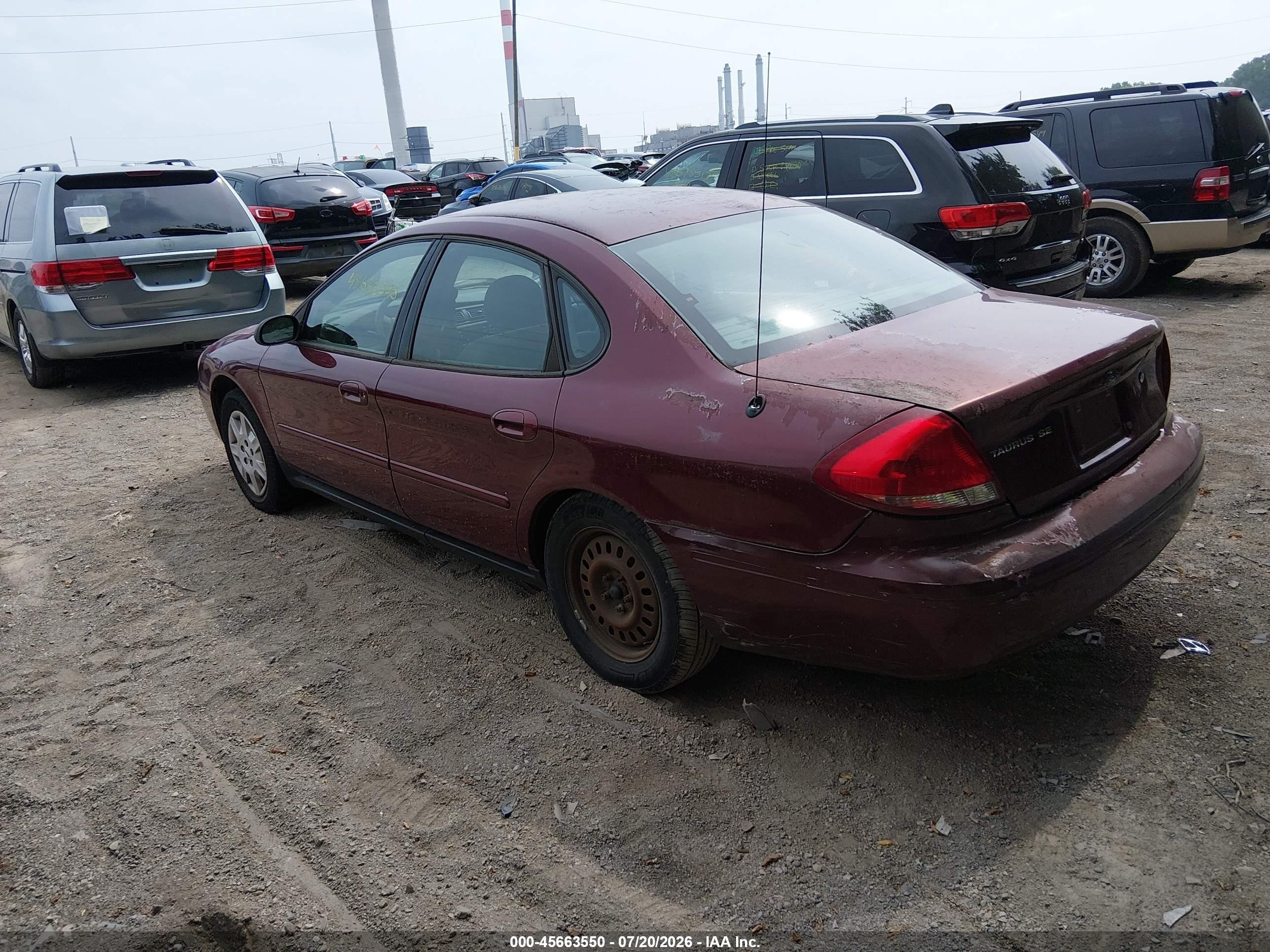 2006 Ford Taurus Se Red vin: 1FAFP53UX6A201138