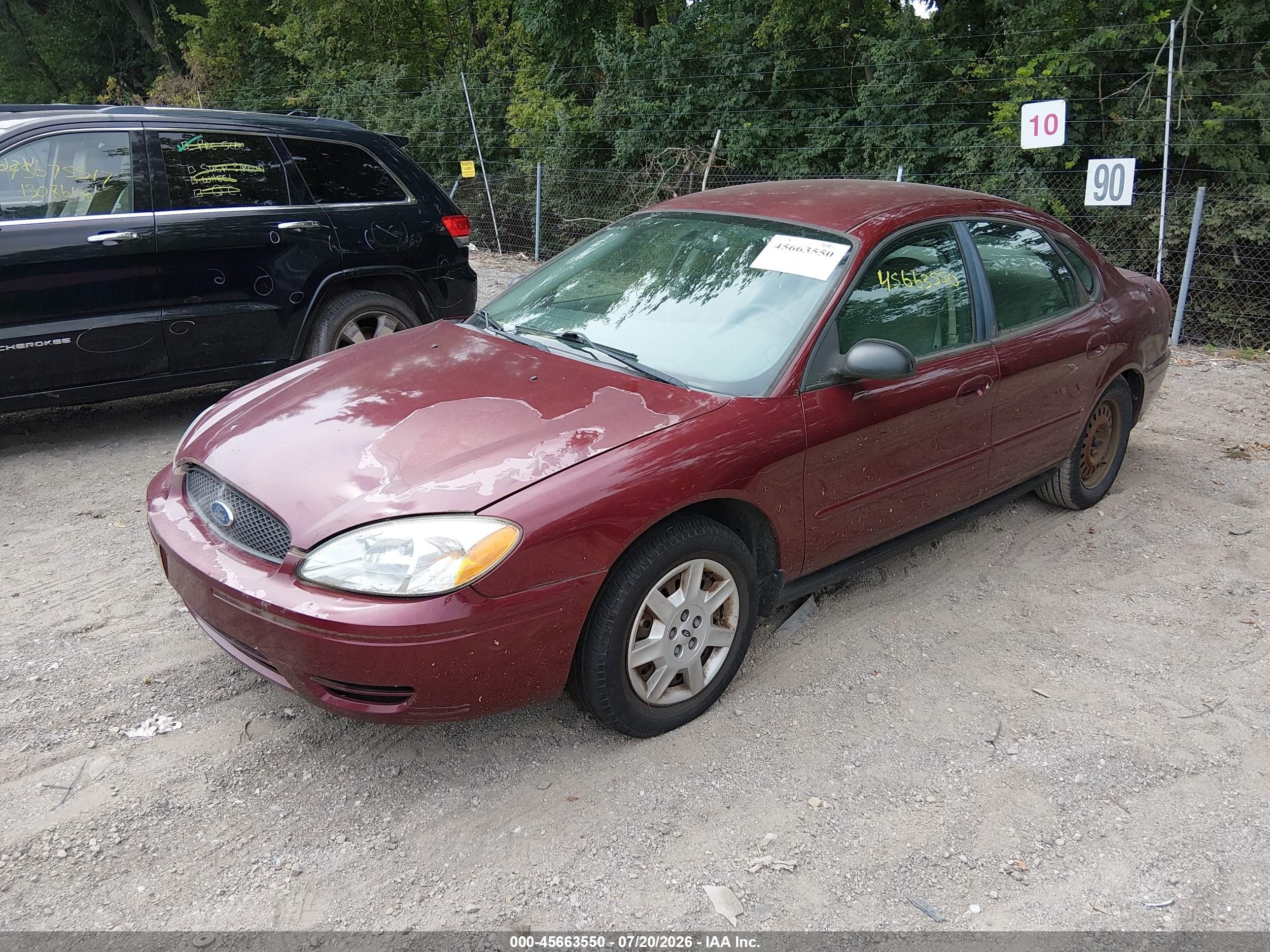 2006 Ford Taurus Se Red vin: 1FAFP53UX6A201138
