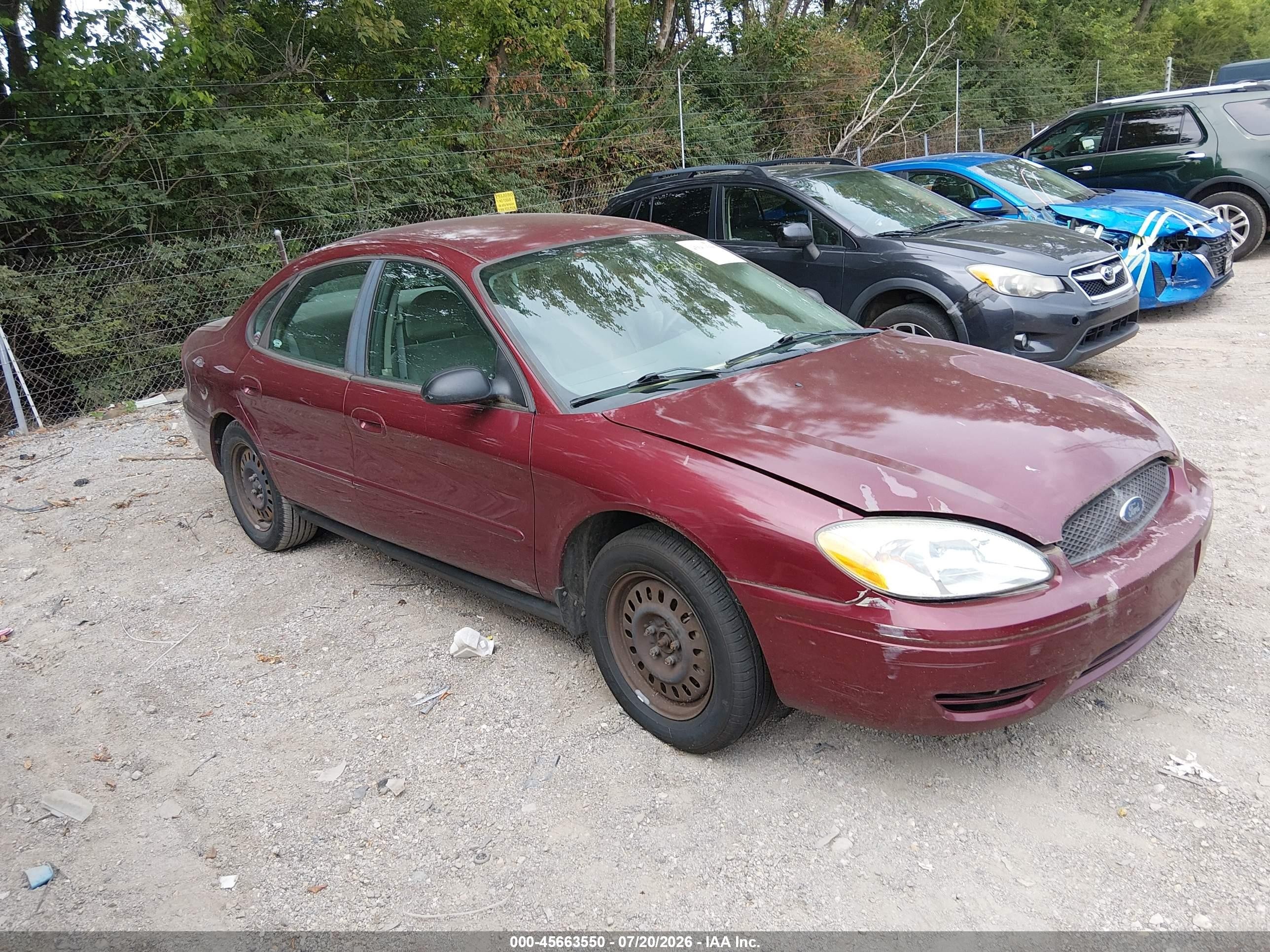 2006 Ford Taurus Se Red vin: 1FAFP53UX6A201138