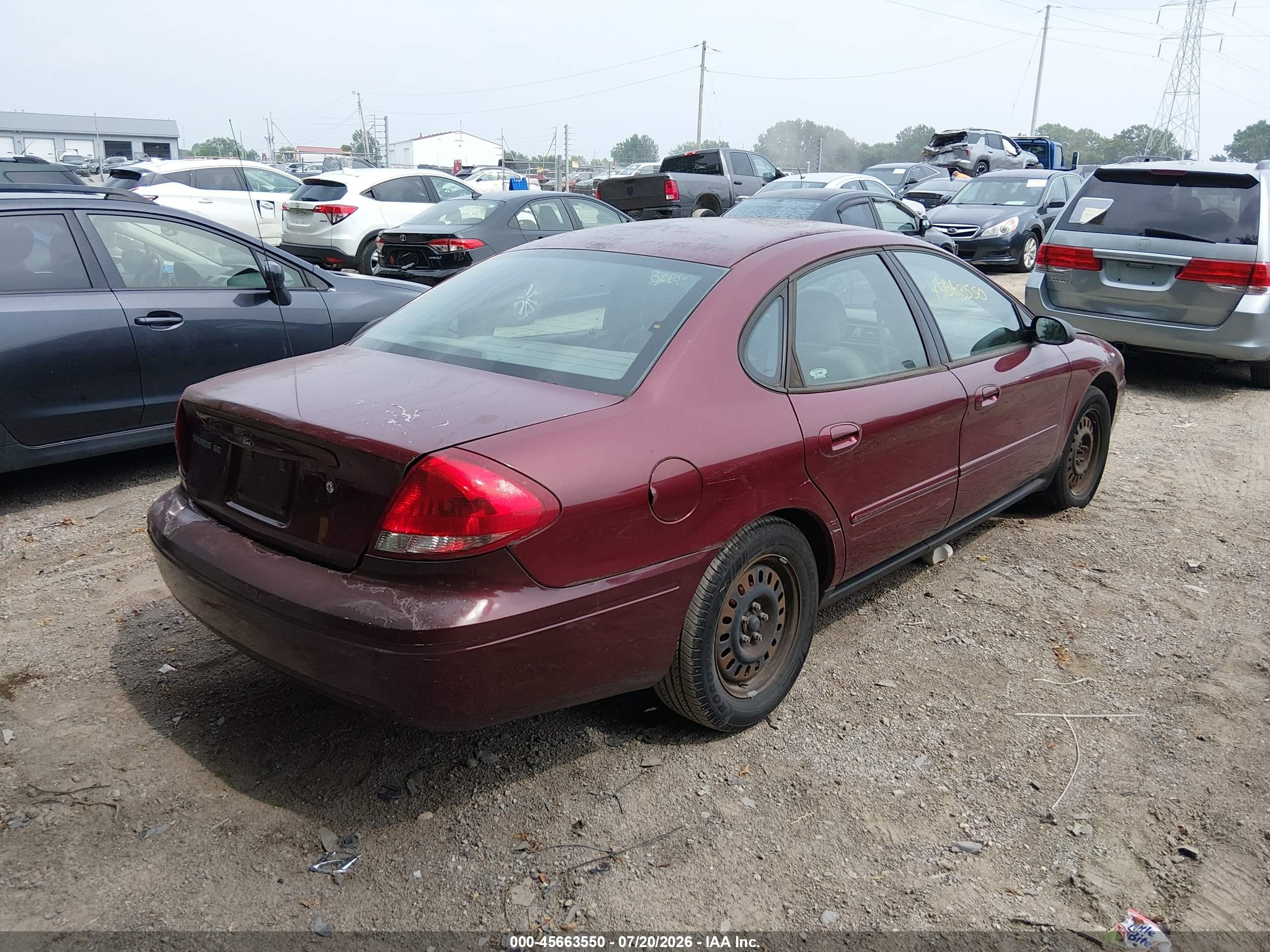 2006 Ford Taurus Se Red vin: 1FAFP53UX6A201138