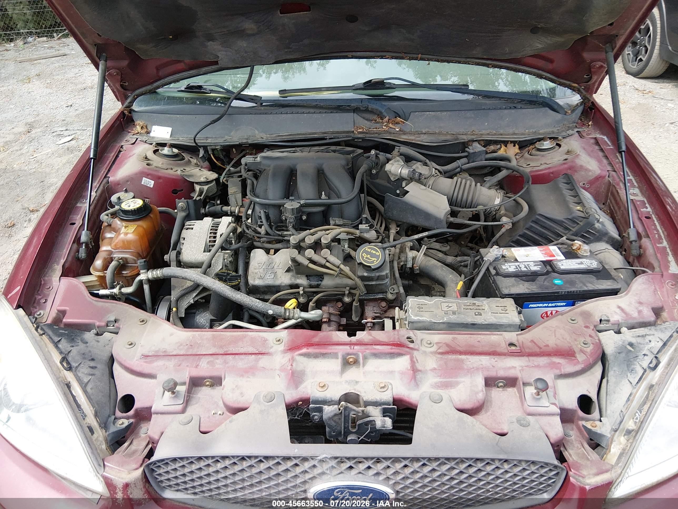 2006 Ford Taurus Se Red vin: 1FAFP53UX6A201138
