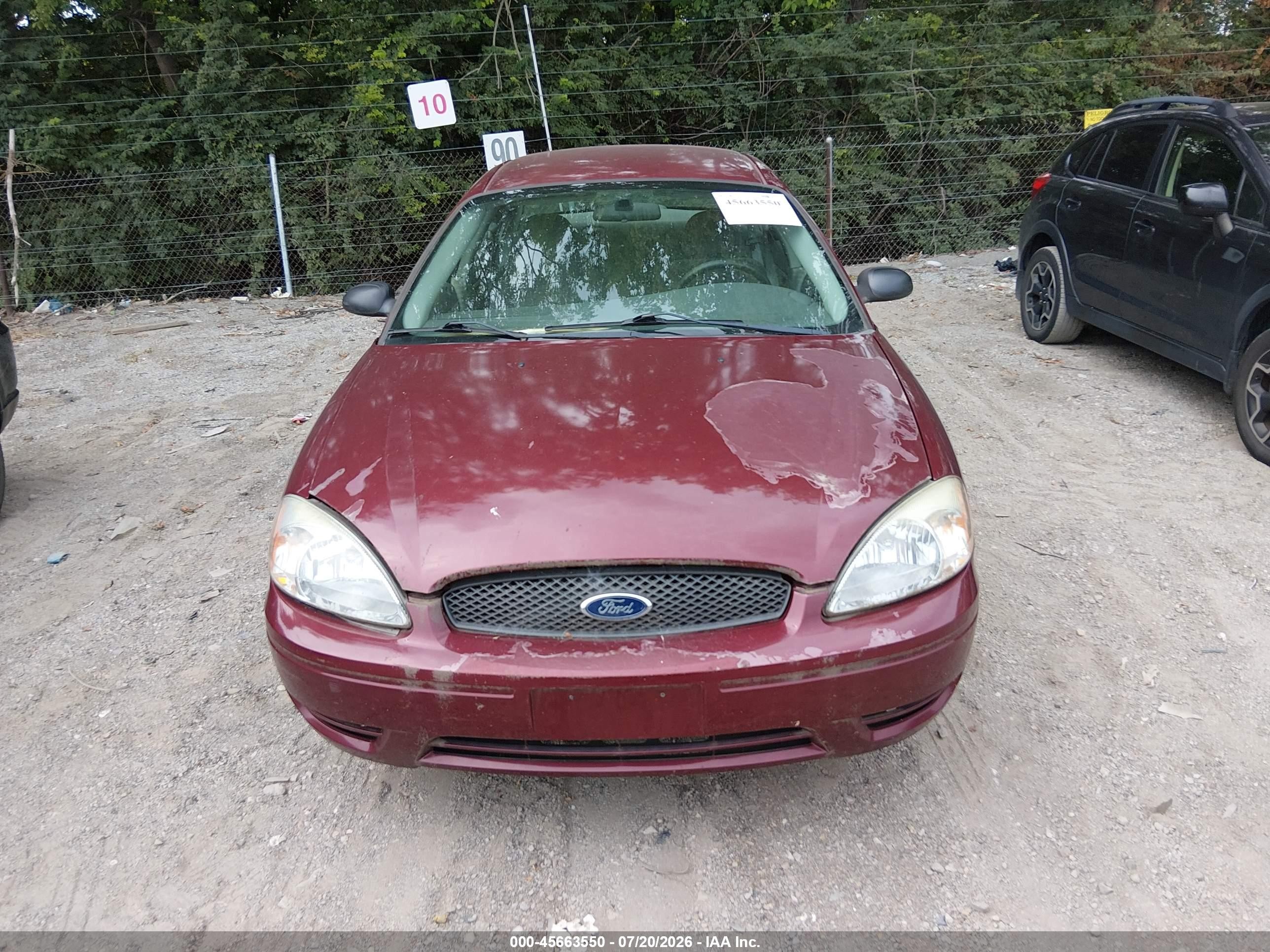2006 Ford Taurus Se Red vin: 1FAFP53UX6A201138