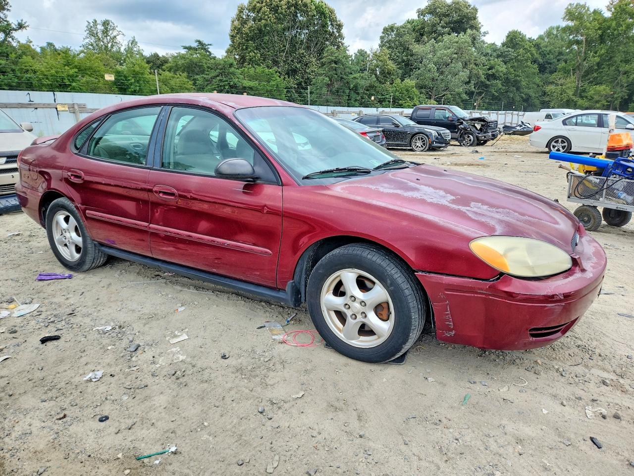2006 Ford Taurus Se Maroon vin: 1FAFP53UX6A204279