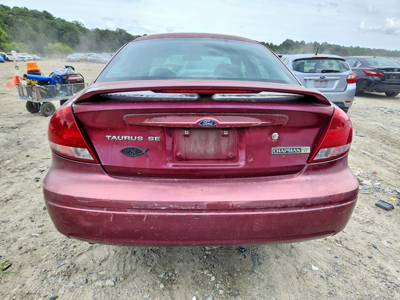 2006 Ford Taurus Se Maroon vin: 1FAFP53UX6A204279