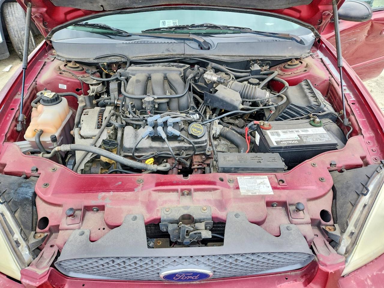 2006 Ford Taurus Se Maroon vin: 1FAFP53UX6A204279