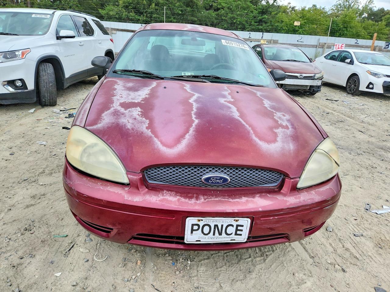 2006 Ford Taurus Se Maroon vin: 1FAFP53UX6A204279