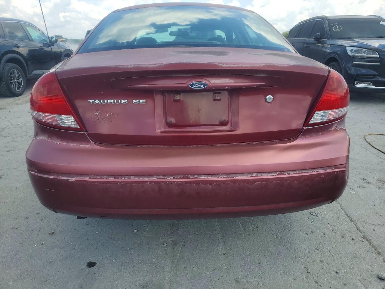 2006 Ford Taurus Se Maroon vin: 1FAFP53UX6A242532