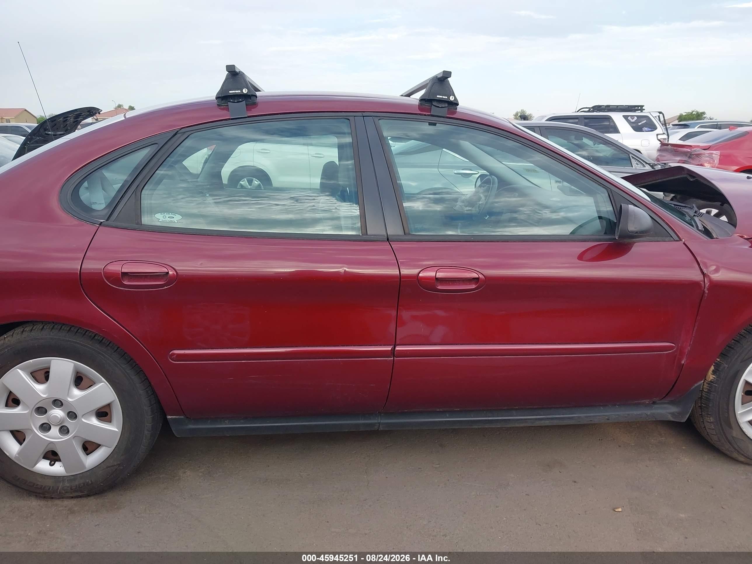 2007 Ford Taurus Se Red vin: 1FAFP53UX7A112123