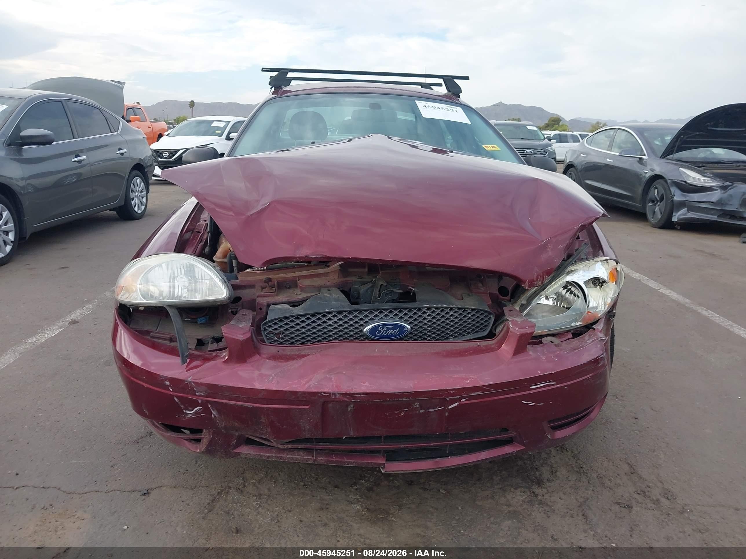 2007 Ford Taurus Se Red vin: 1FAFP53UX7A112123