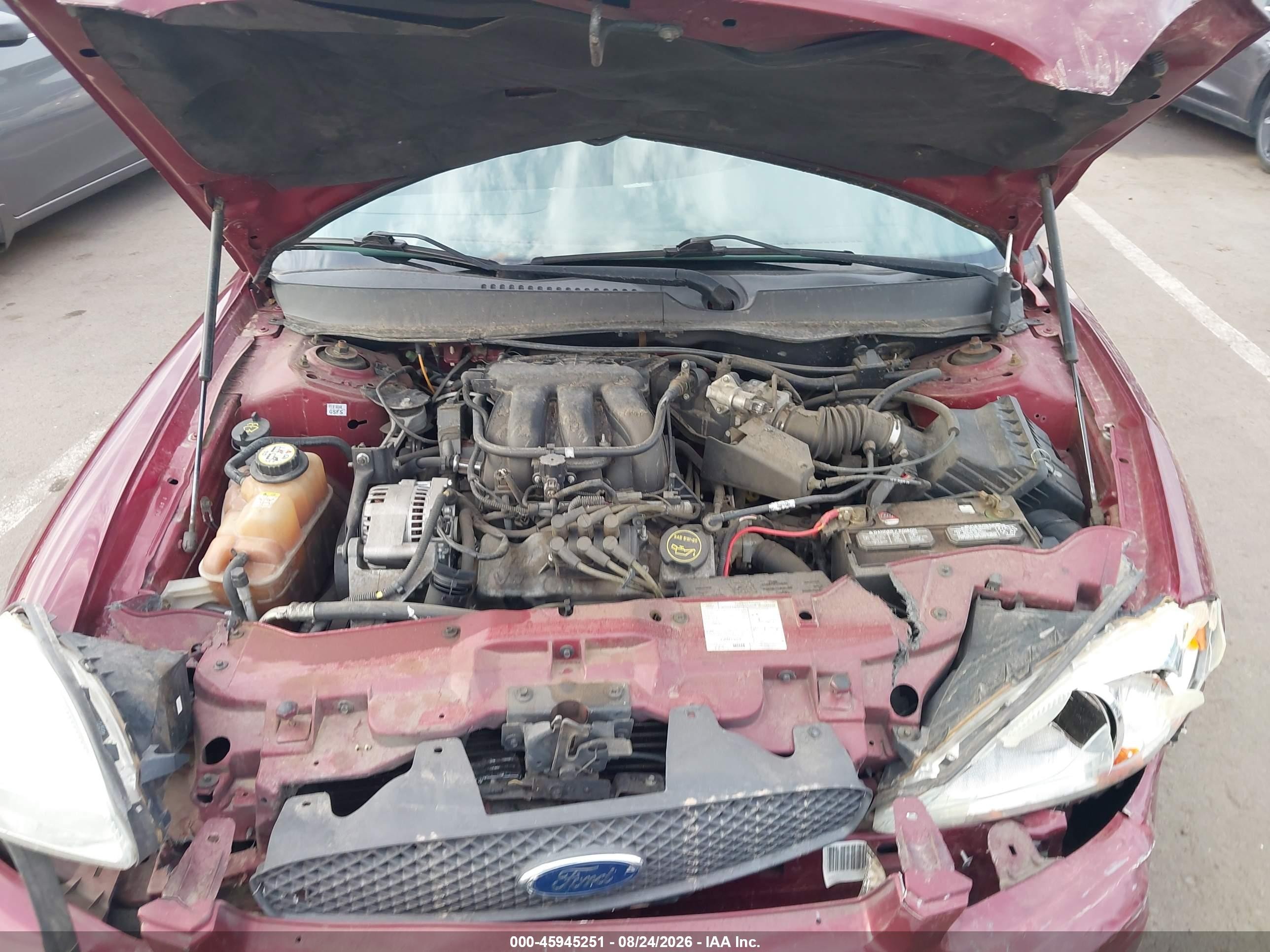 2007 Ford Taurus Se Red vin: 1FAFP53UX7A112123