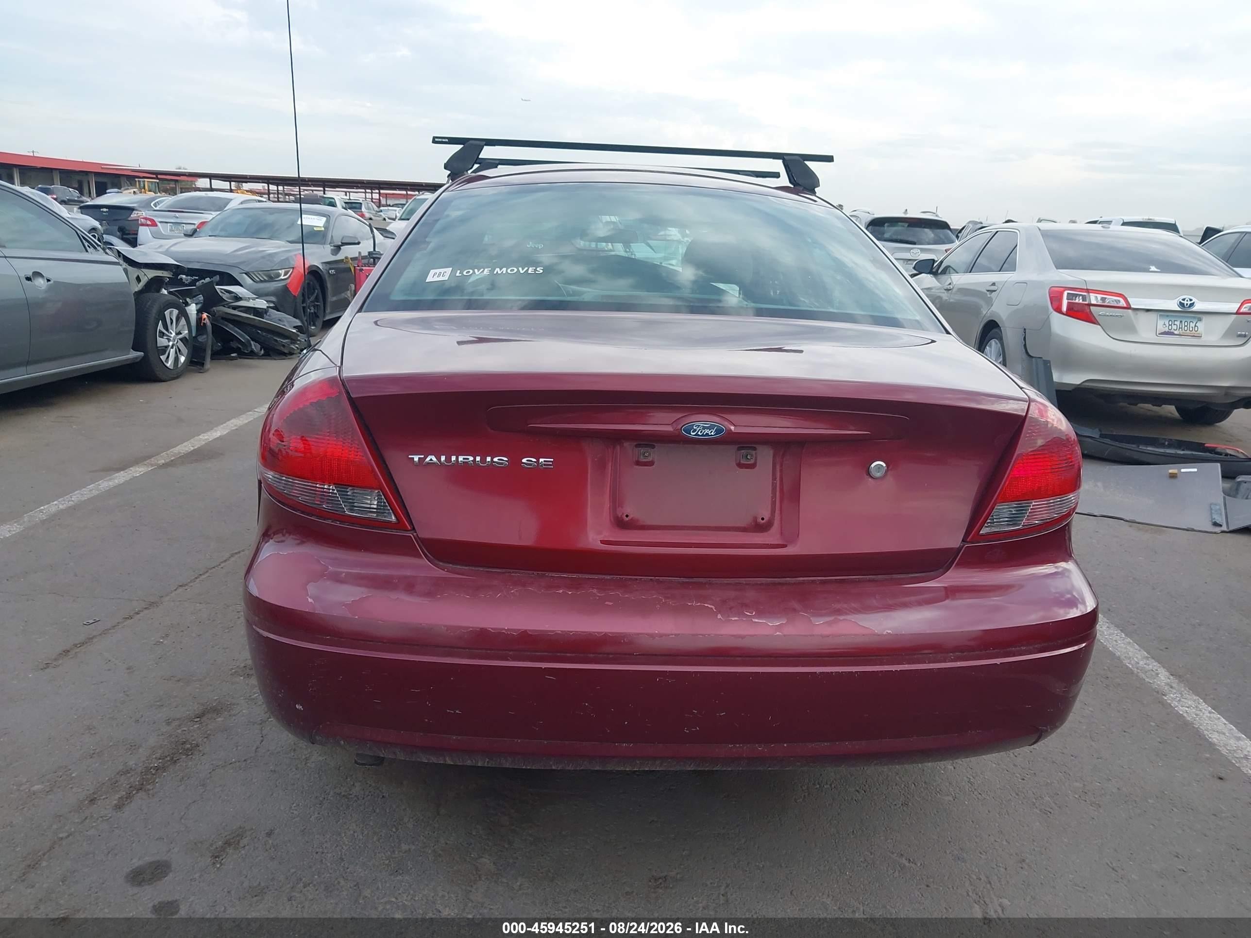 2007 Ford Taurus Se Red vin: 1FAFP53UX7A112123