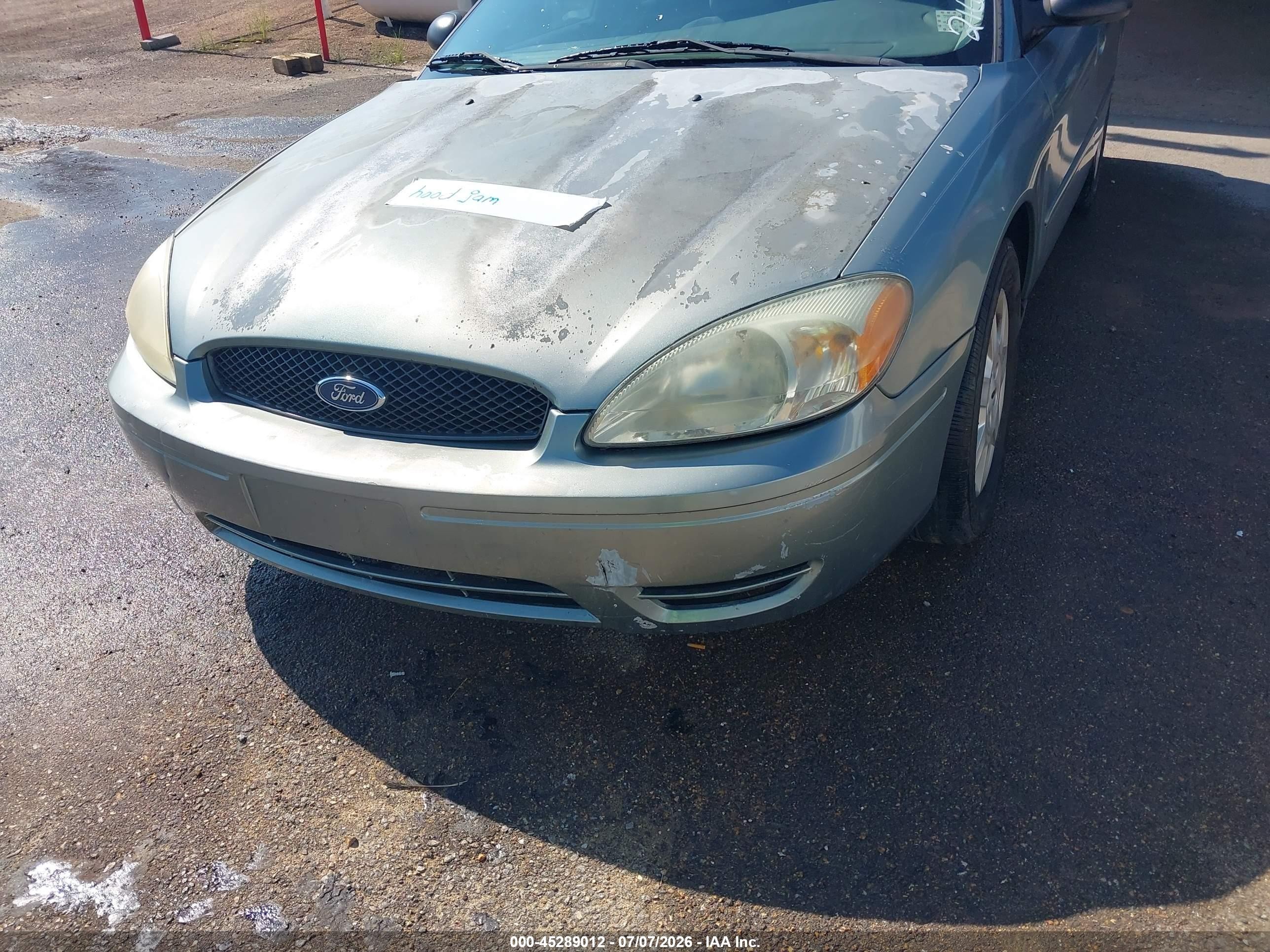 2007 Ford Taurus Se Green vin: 1FAFP53UX7A216126