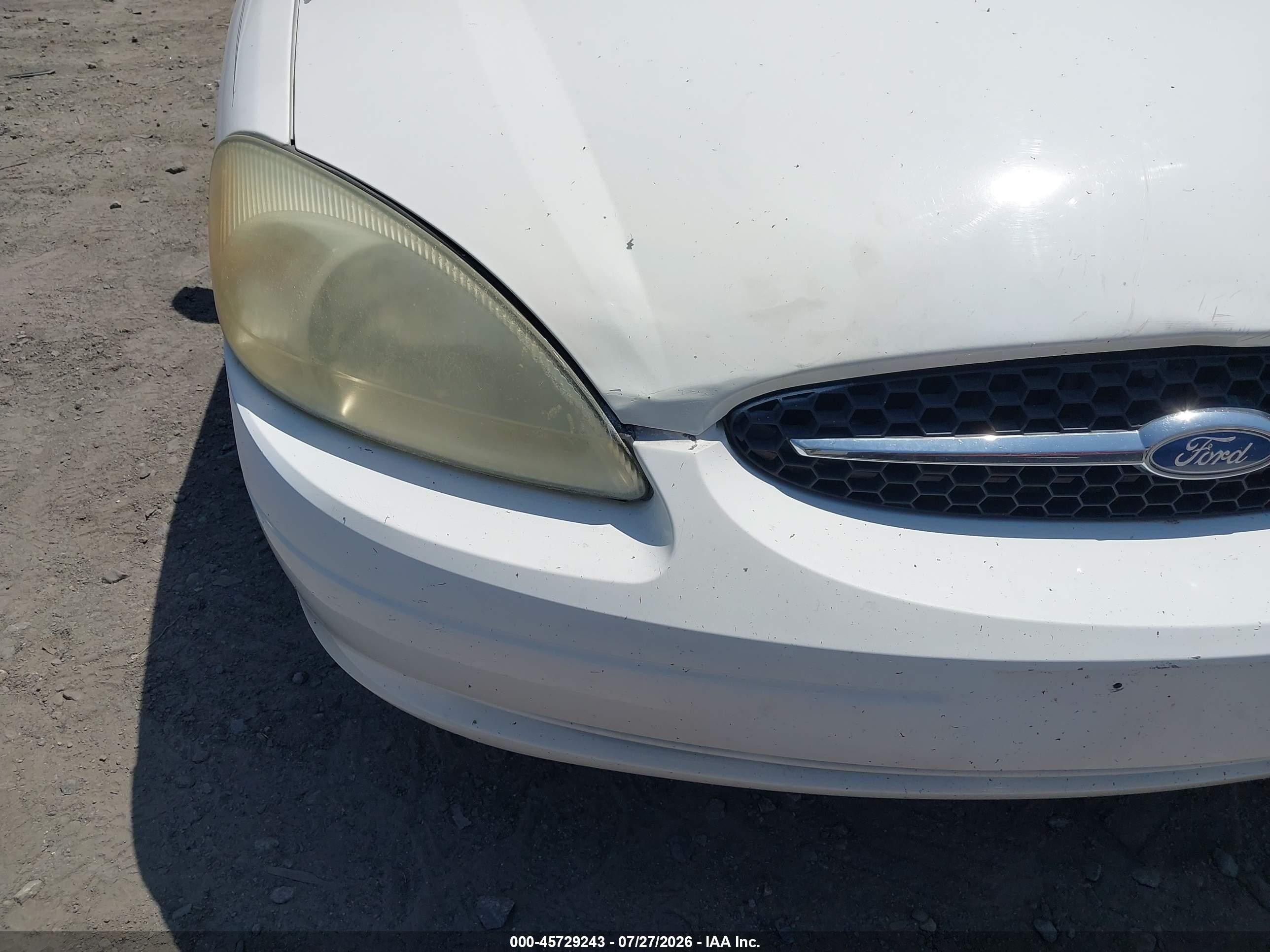 2003 Ford Taurus Ses White vin: 1FAFP55213G191698