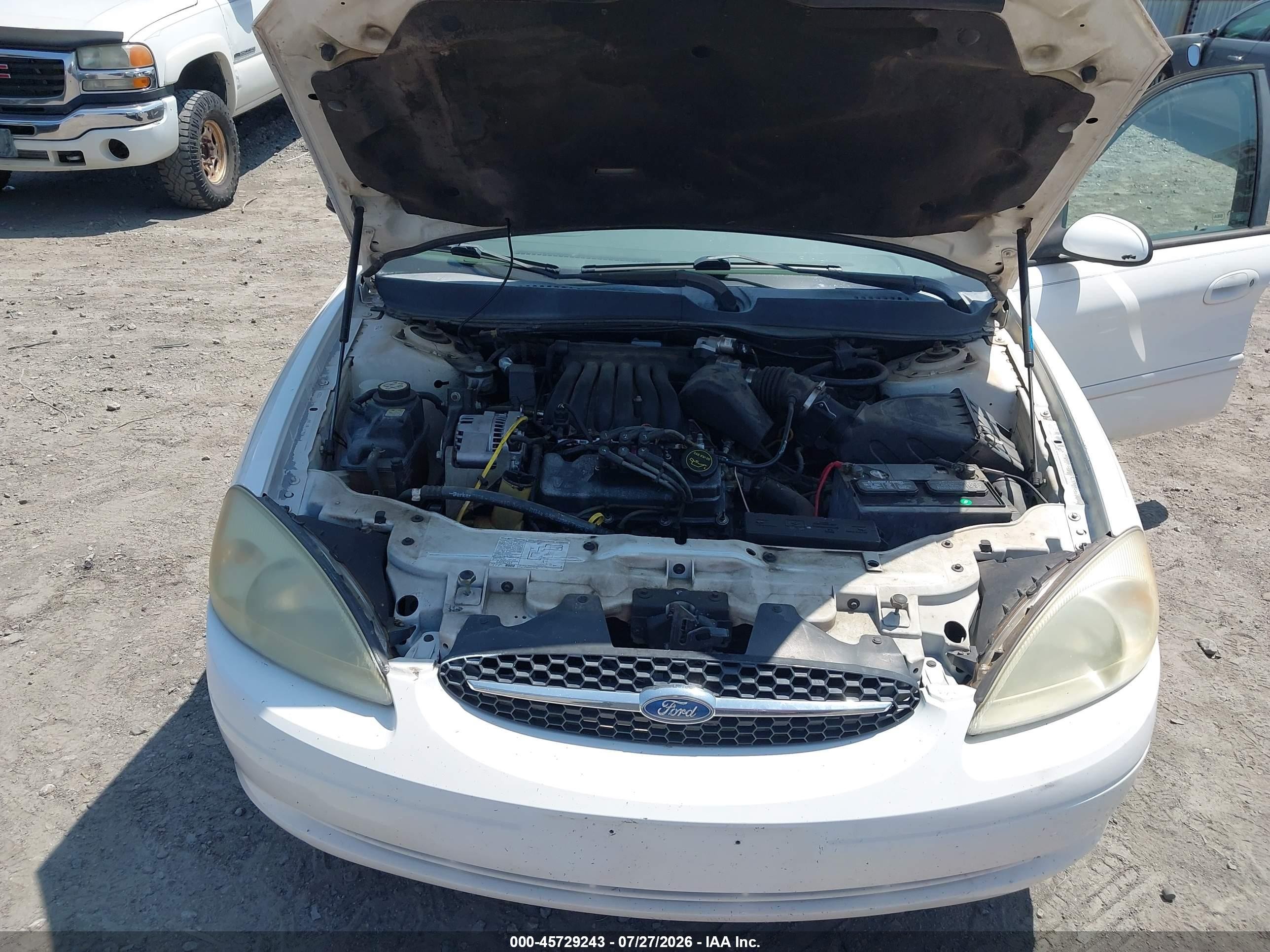 2003 Ford Taurus Ses White vin: 1FAFP55213G191698