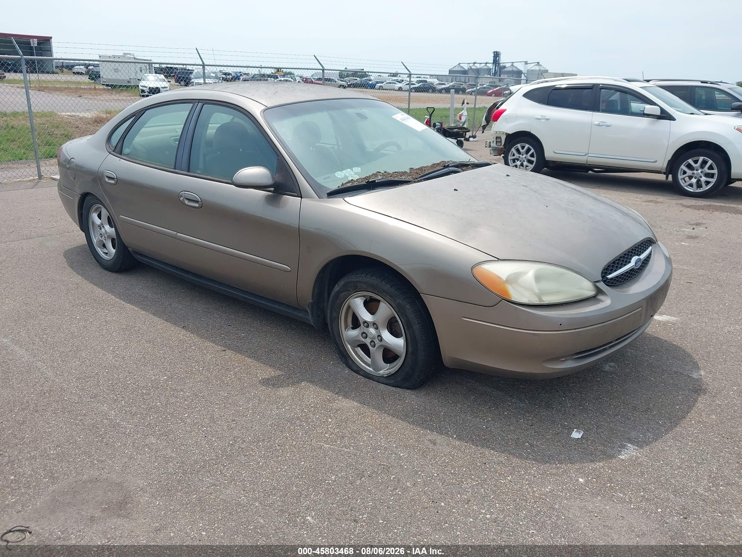 2002 Ford Taurus Ses Standard Beige vin: 1FAFP55222A268824