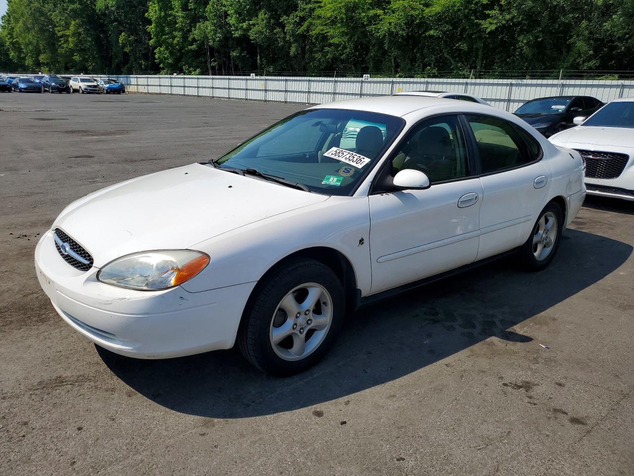 2001 Ford Taurus Ses White vin: 1FAFP55231G243801