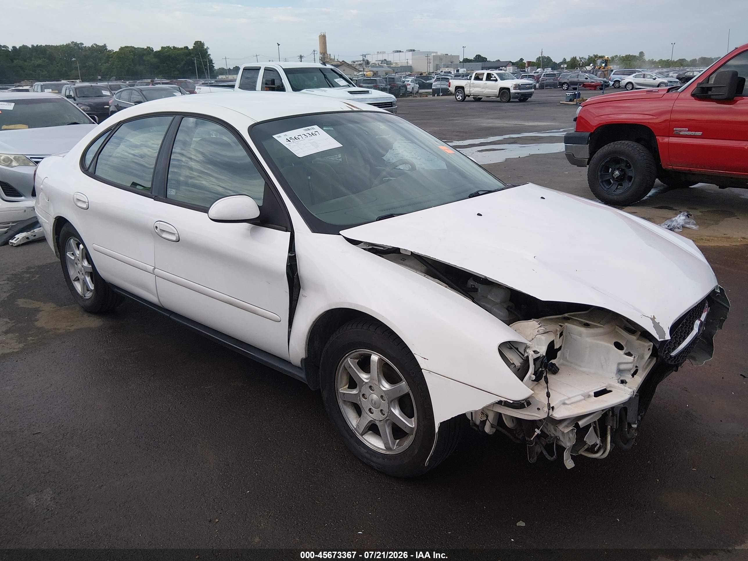 2000 Ford Taurus Ses White vin: 1FAFP5523YG134877