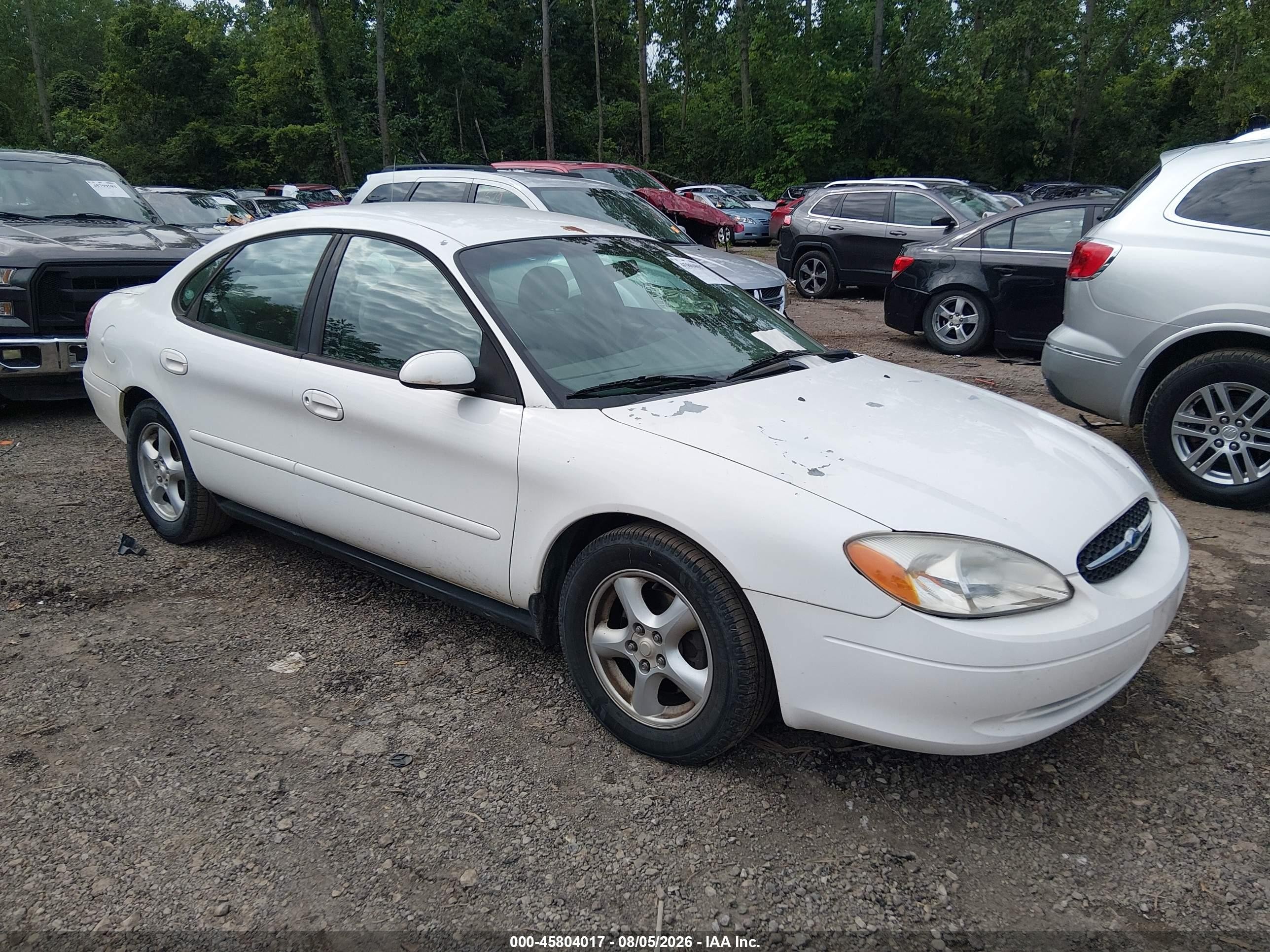 2003 Ford Taurus Ses White vin: 1FAFP55253G137658