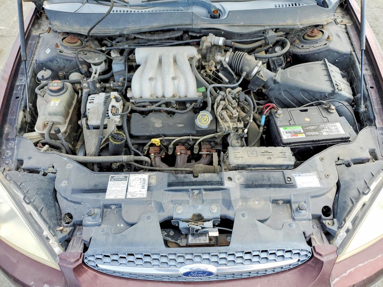 2000 Ford Taurus Ses Burgundy vin: 1FAFP5525YG146528