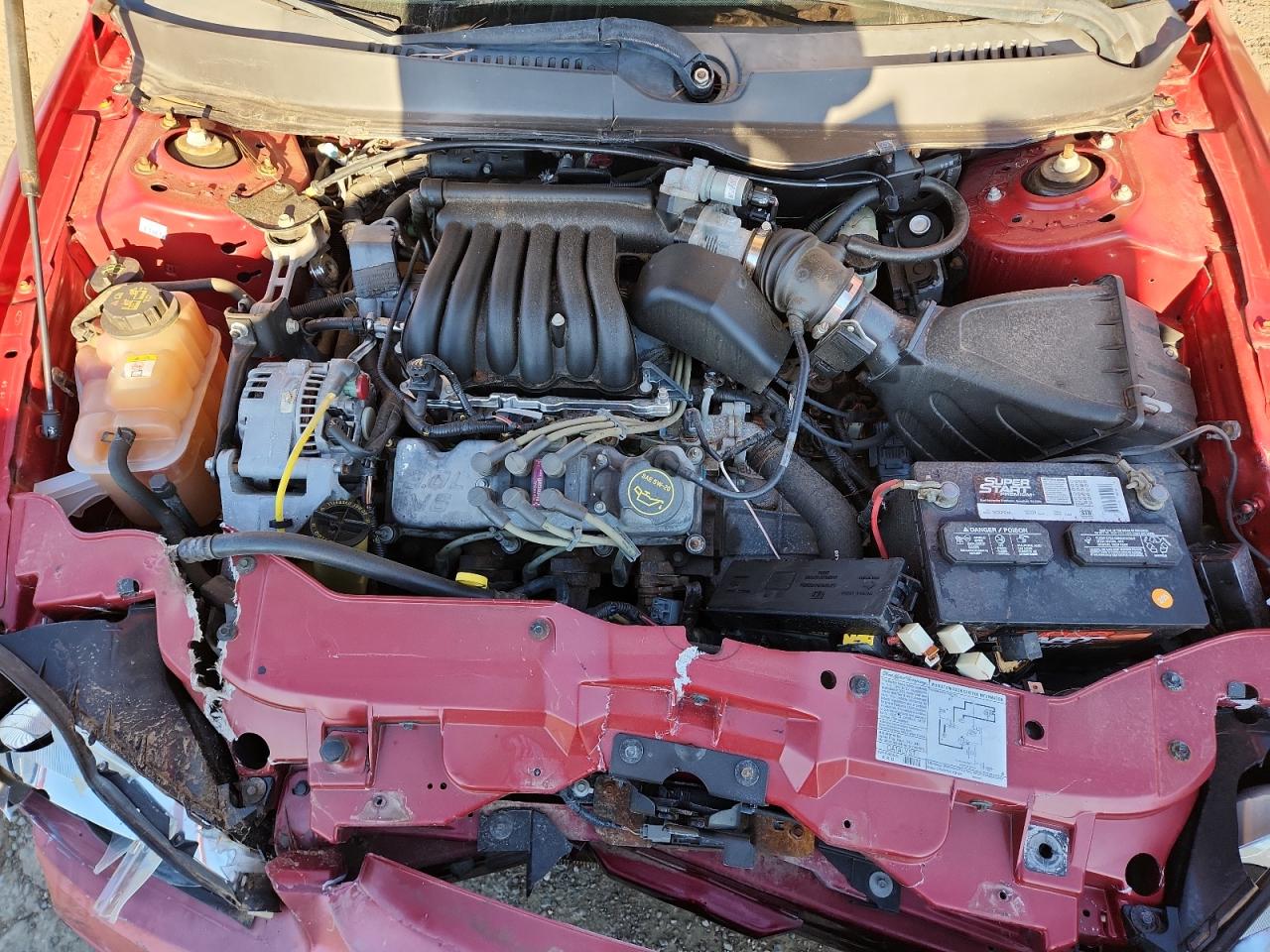 2003 Ford Taurus Ses Red vin: 1FAFP55263A208675