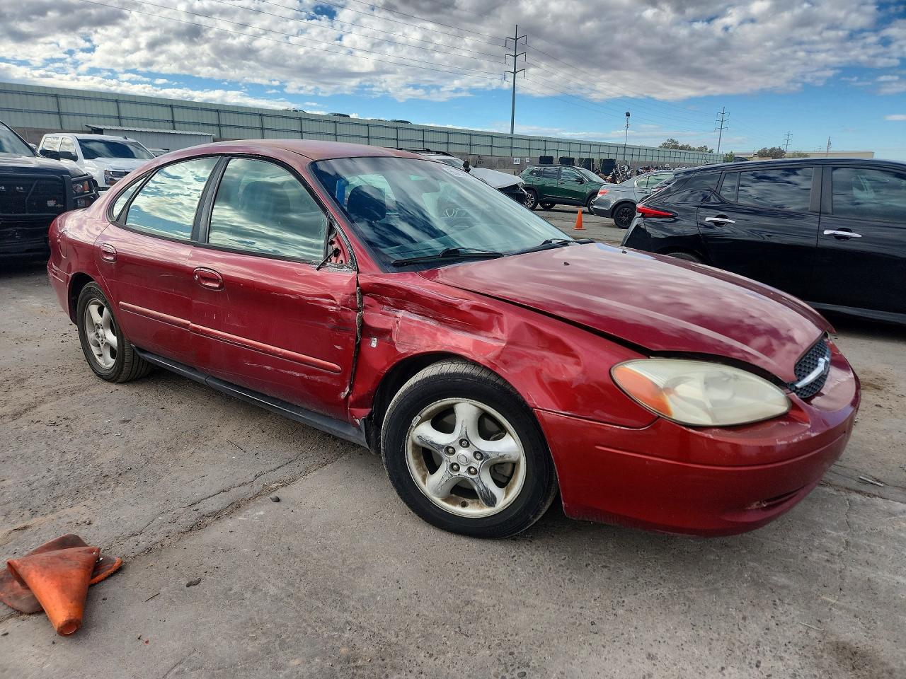 2001 Ford Taurus Ses Burgundy vin: 1FAFP55271G233210