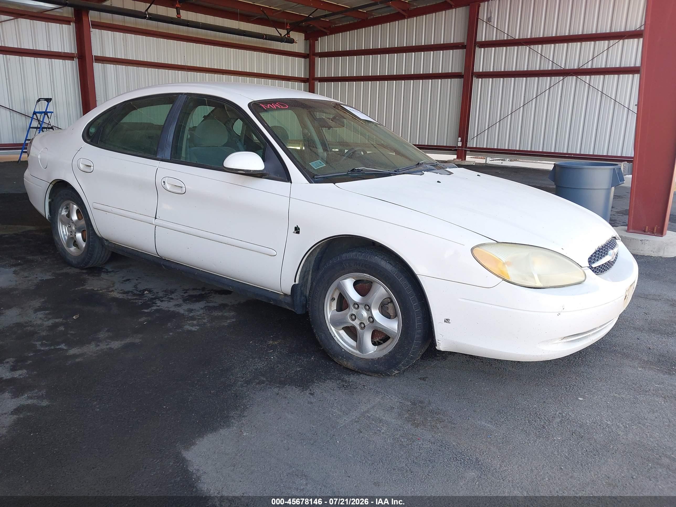 2002 Ford Taurus Ses Standard White vin: 1FAFP55282G275676