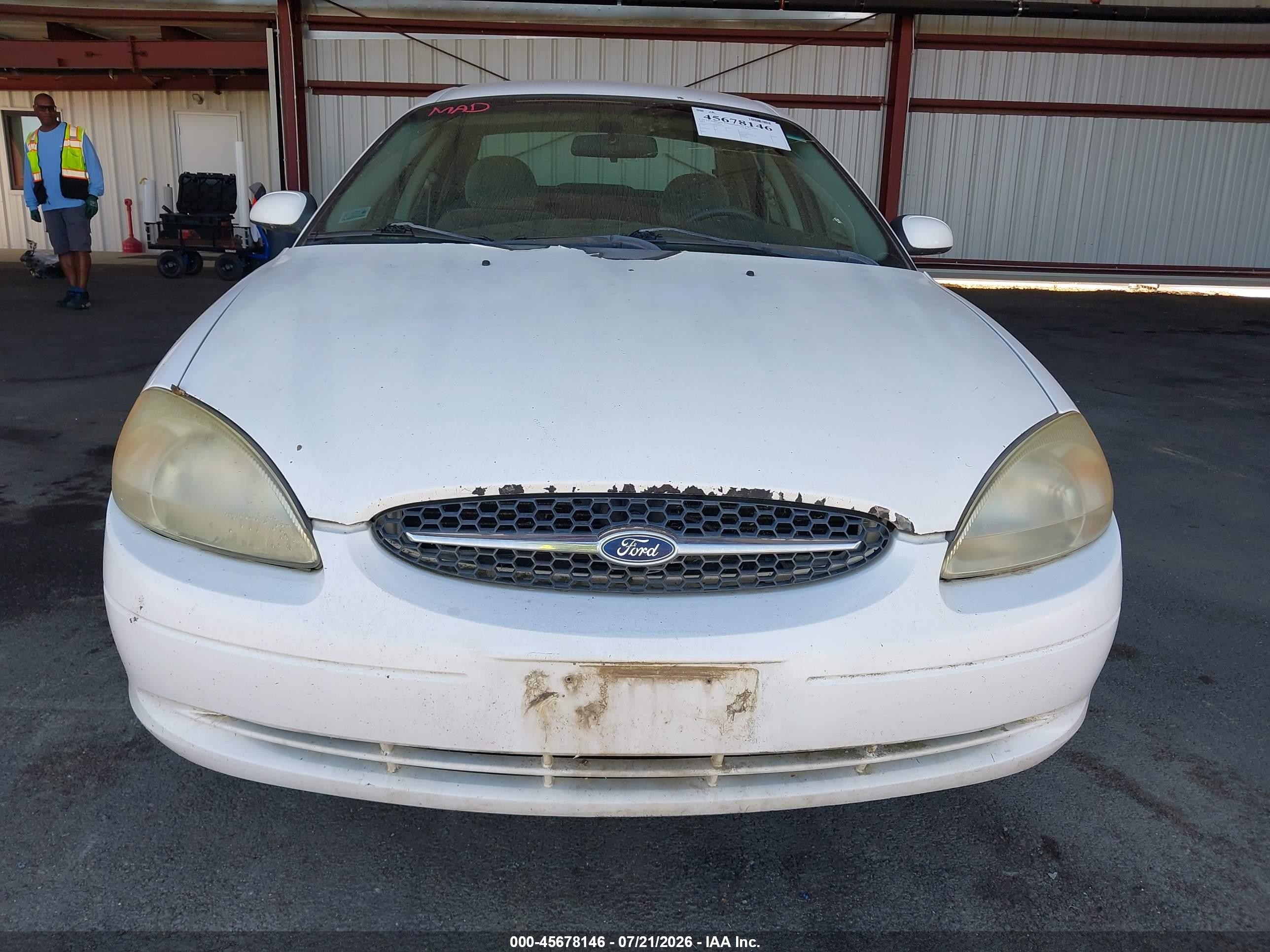 2002 Ford Taurus Ses Standard White vin: 1FAFP55282G275676