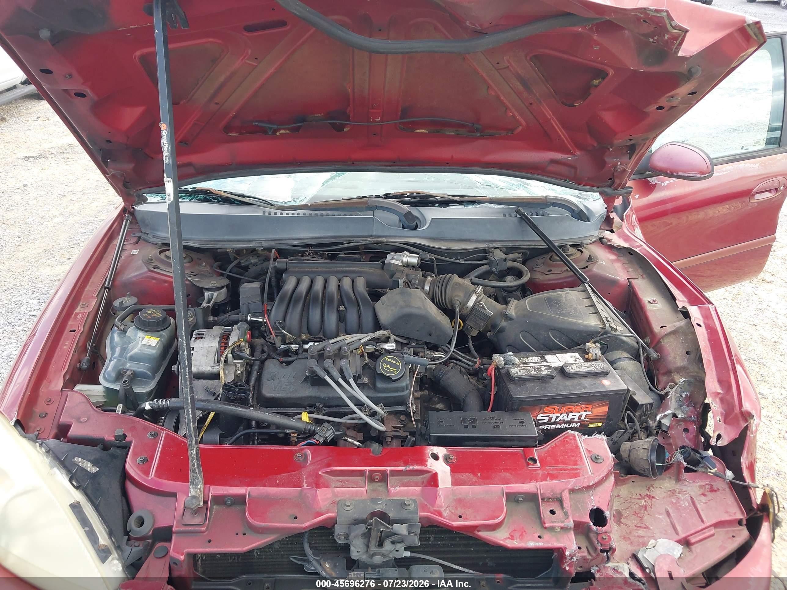 2003 Ford Taurus Ses Red vin: 1FAFP55283G192864