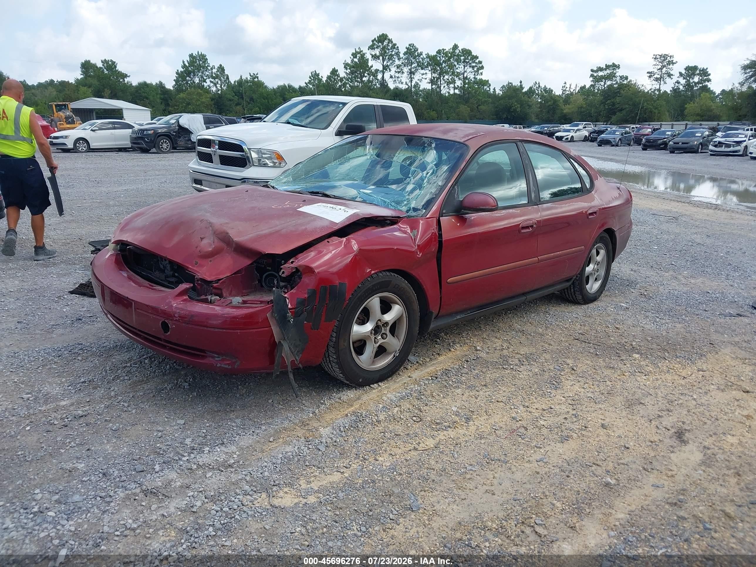 2003 Ford Taurus Ses Red vin: 1FAFP55283G192864