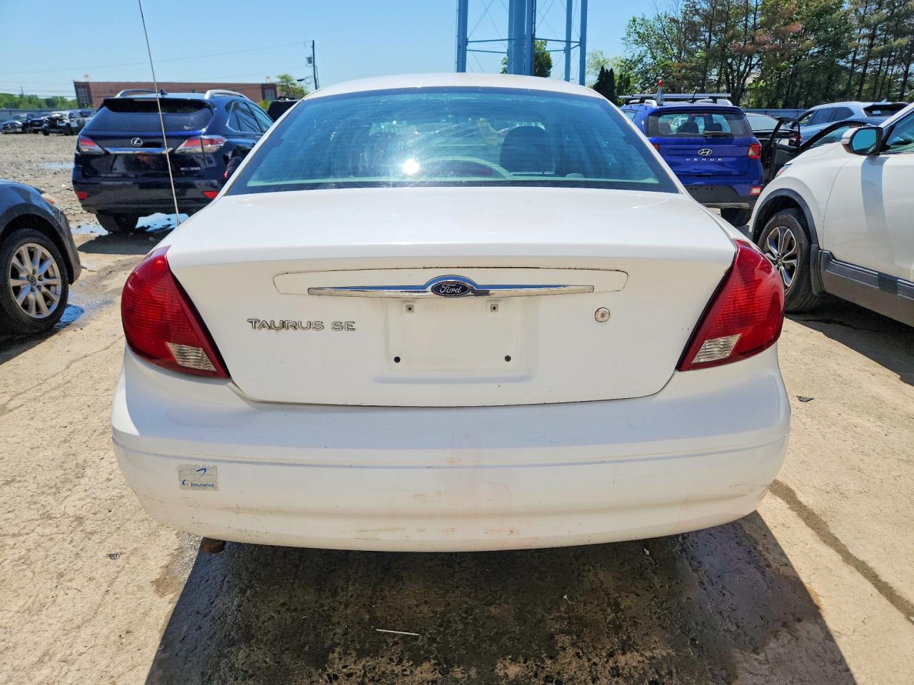 2000 Ford Taurus Ses White vin: 1FAFP5528YG140741