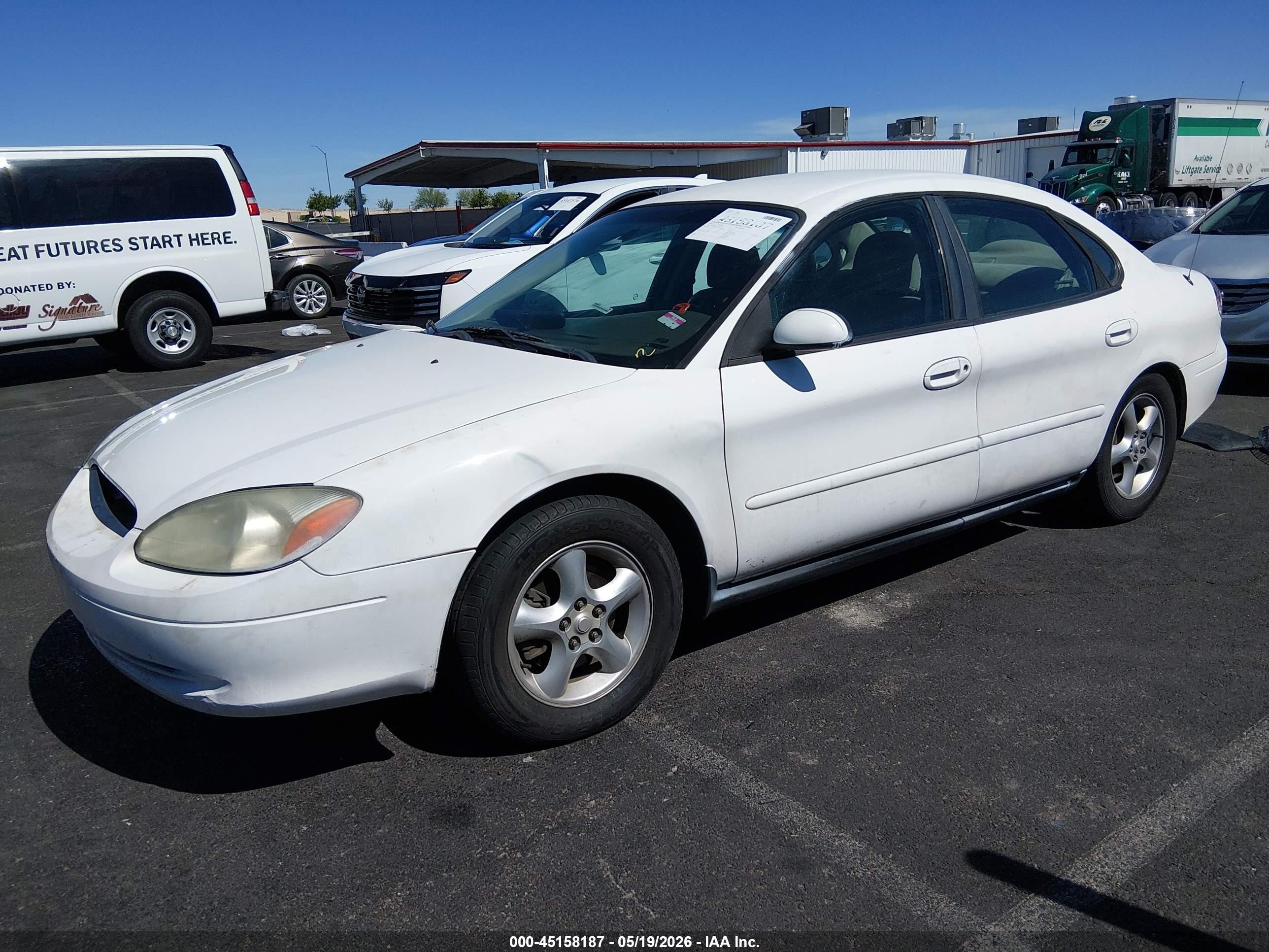 2001 Ford Taurus Ses White vin: 1FAFP55291A243143