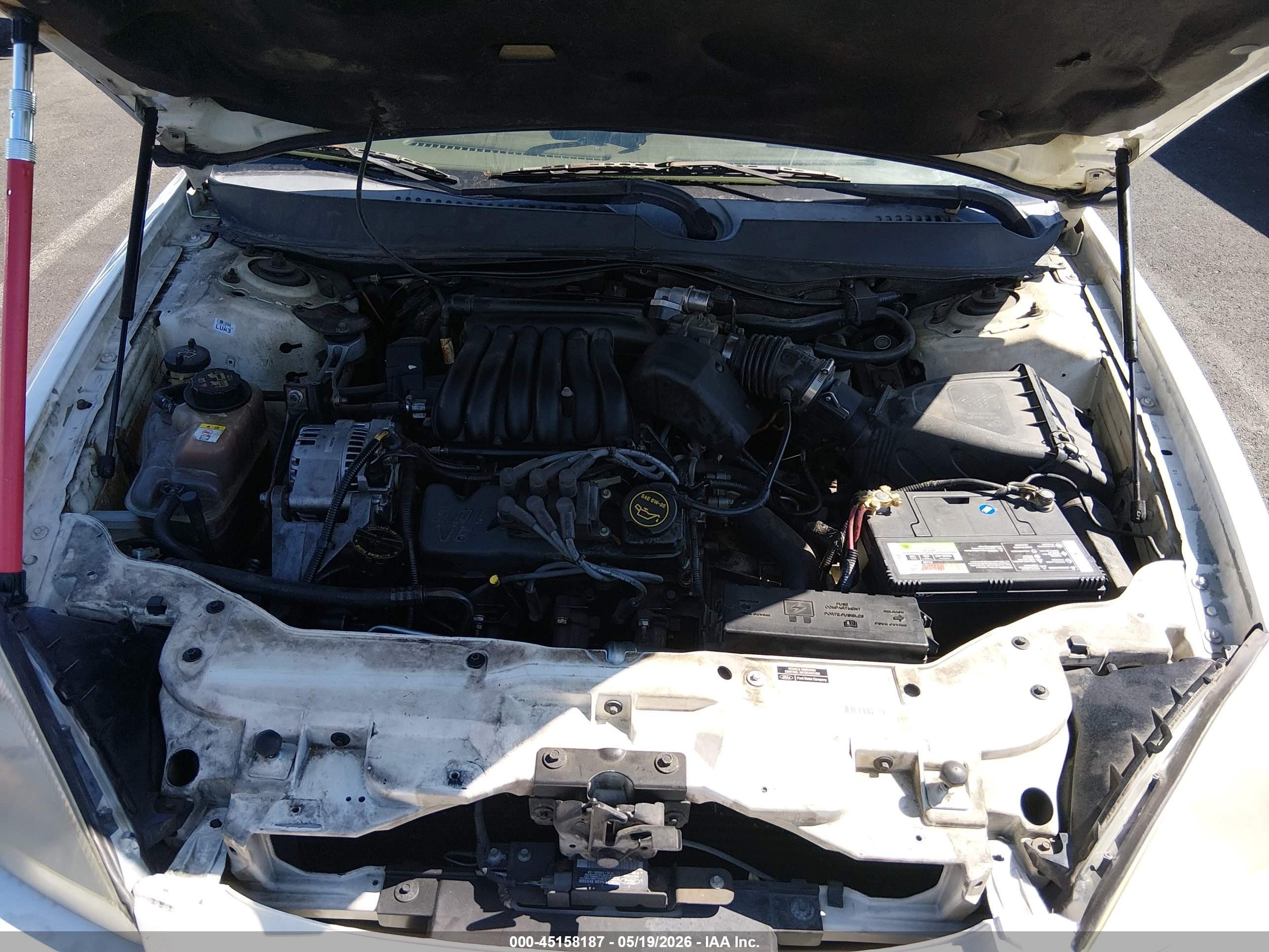 2001 Ford Taurus Ses White vin: 1FAFP55291A243143