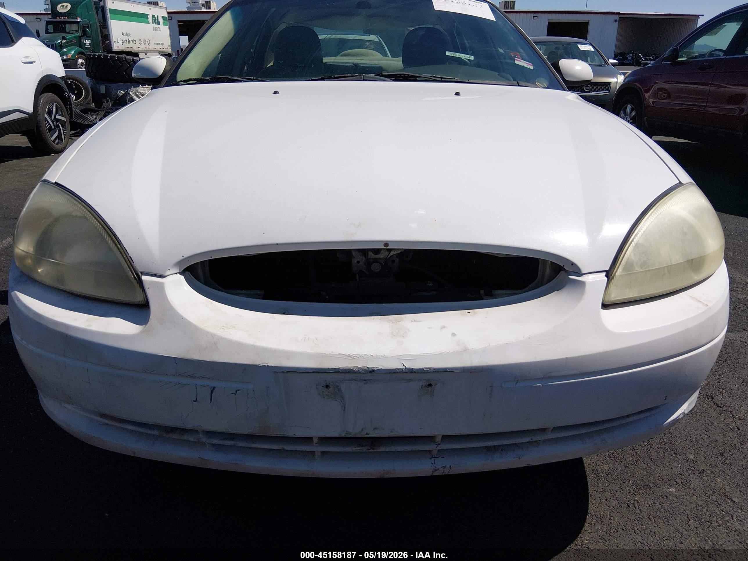 2001 Ford Taurus Ses White vin: 1FAFP55291A243143