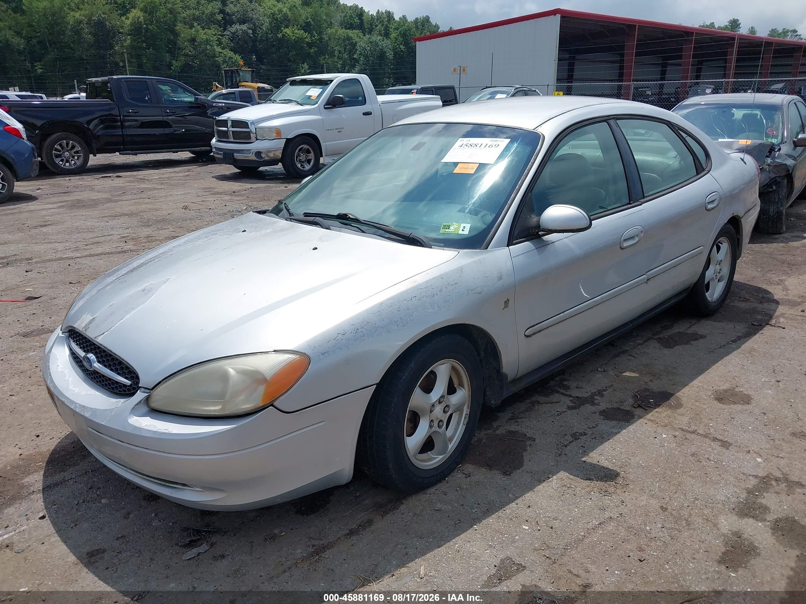 2002 Ford Taurus Ses Standard Silver vin: 1FAFP55292G261768