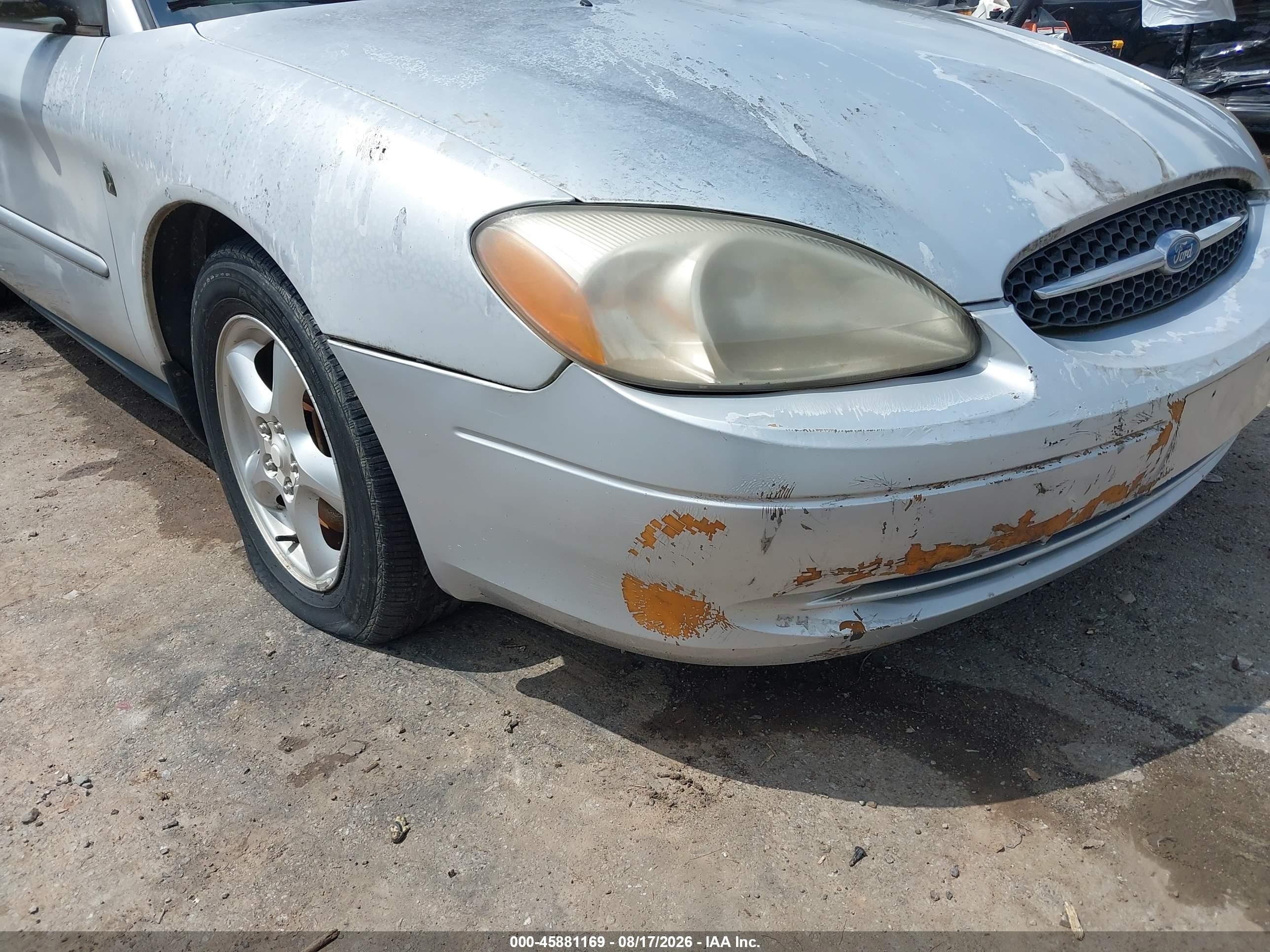 2002 Ford Taurus Ses Standard Silver vin: 1FAFP55292G261768