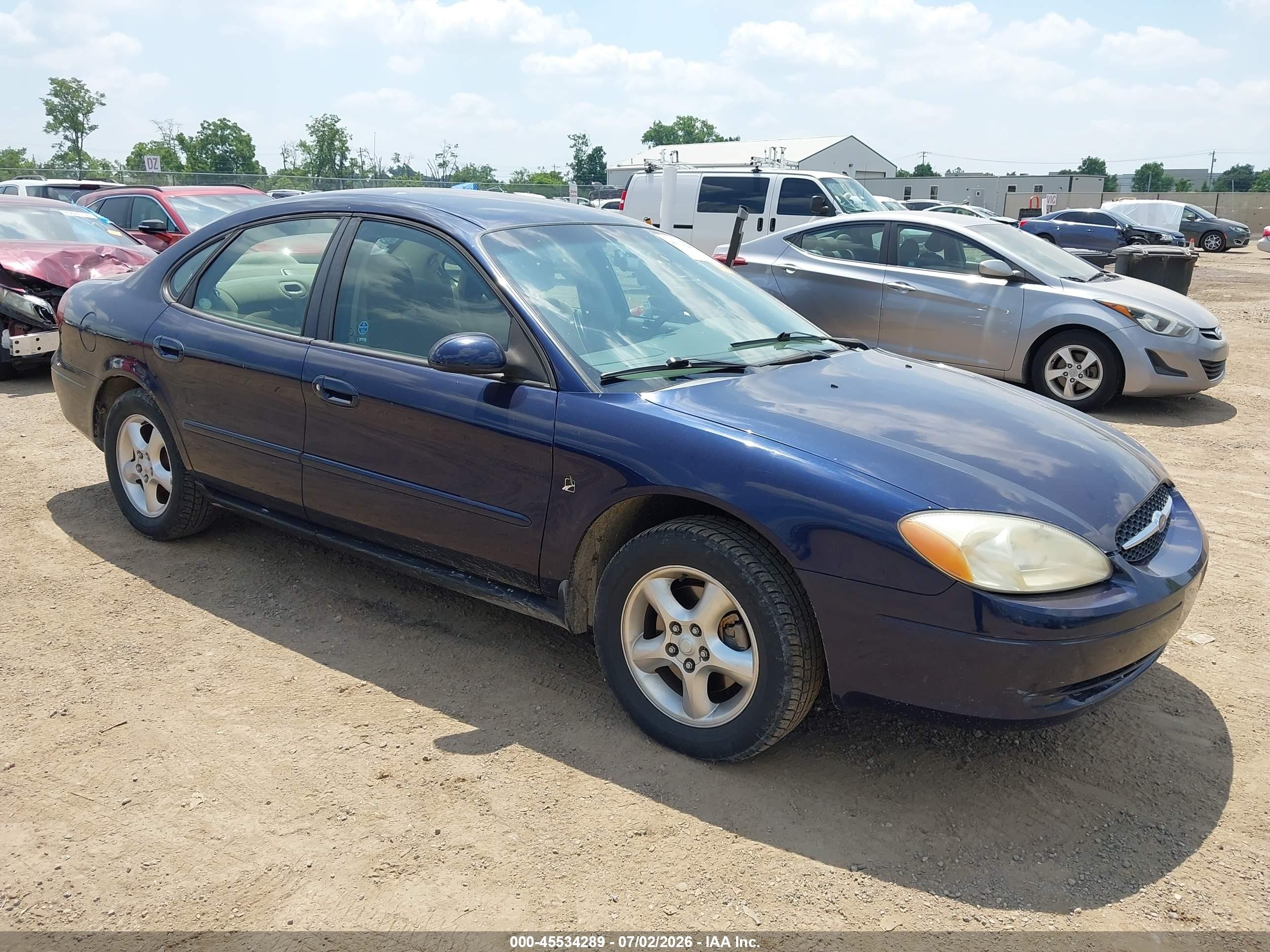 2001 Ford Taurus Ses Blue vin: 1FAFP552X1A266480
