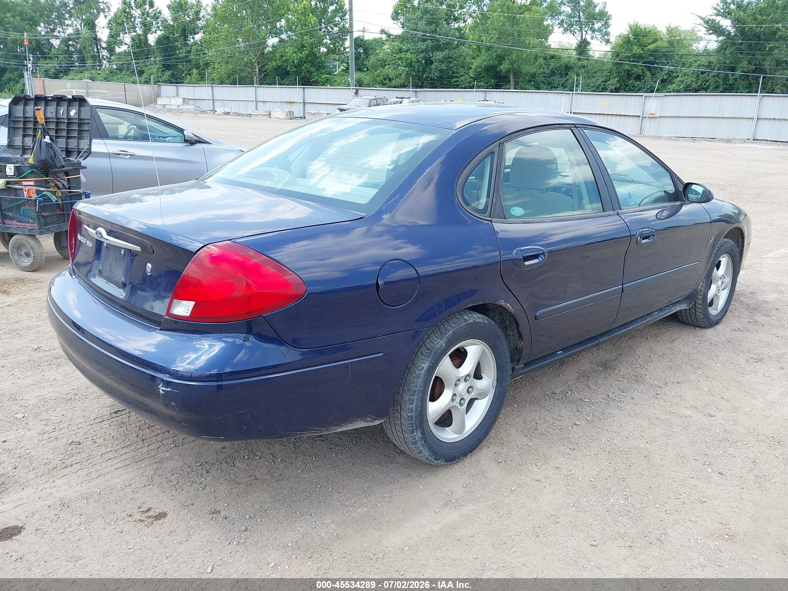 2001 Ford Taurus Ses Blue vin: 1FAFP552X1A266480