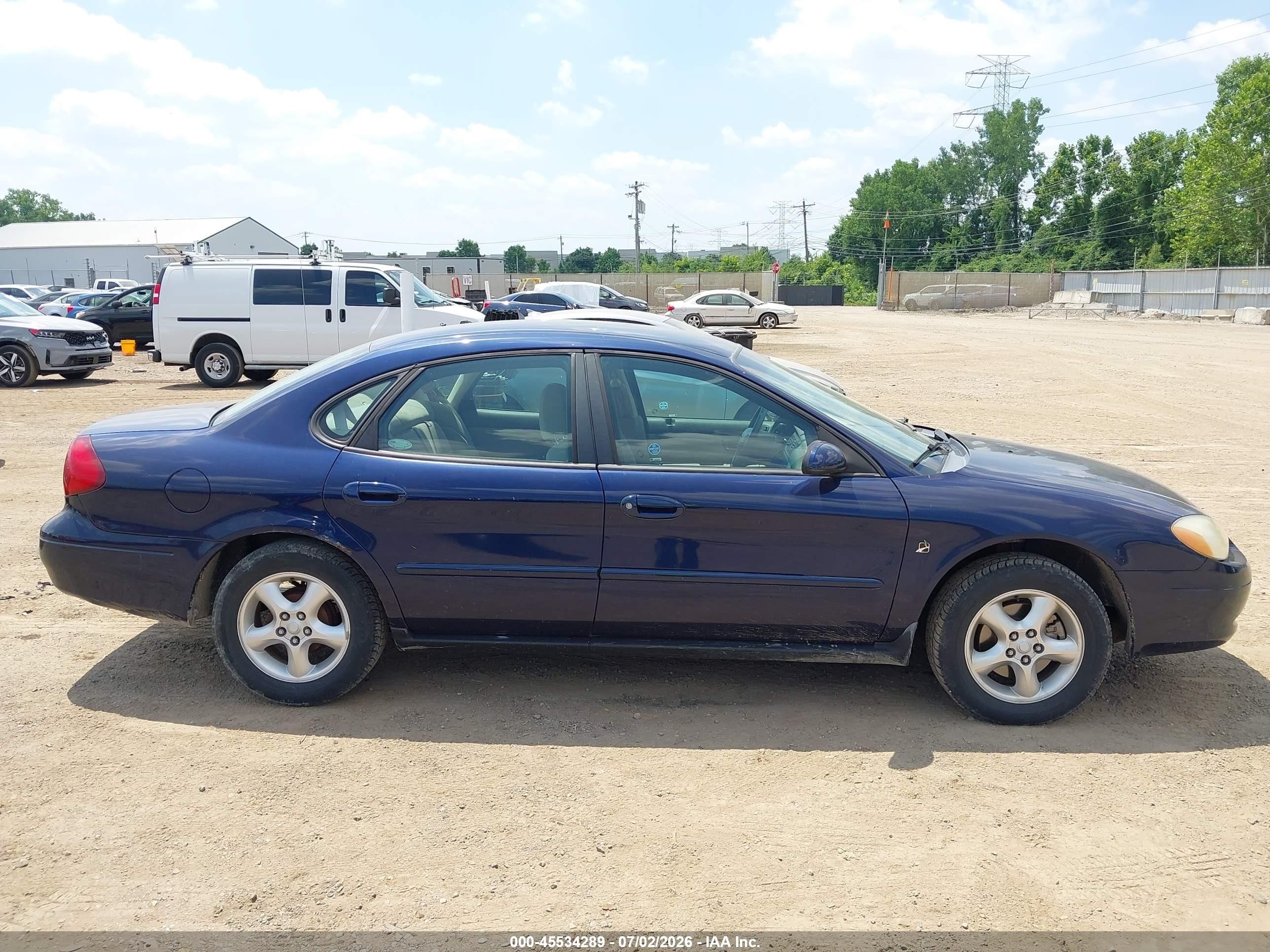 2001 Ford Taurus Ses Blue vin: 1FAFP552X1A266480