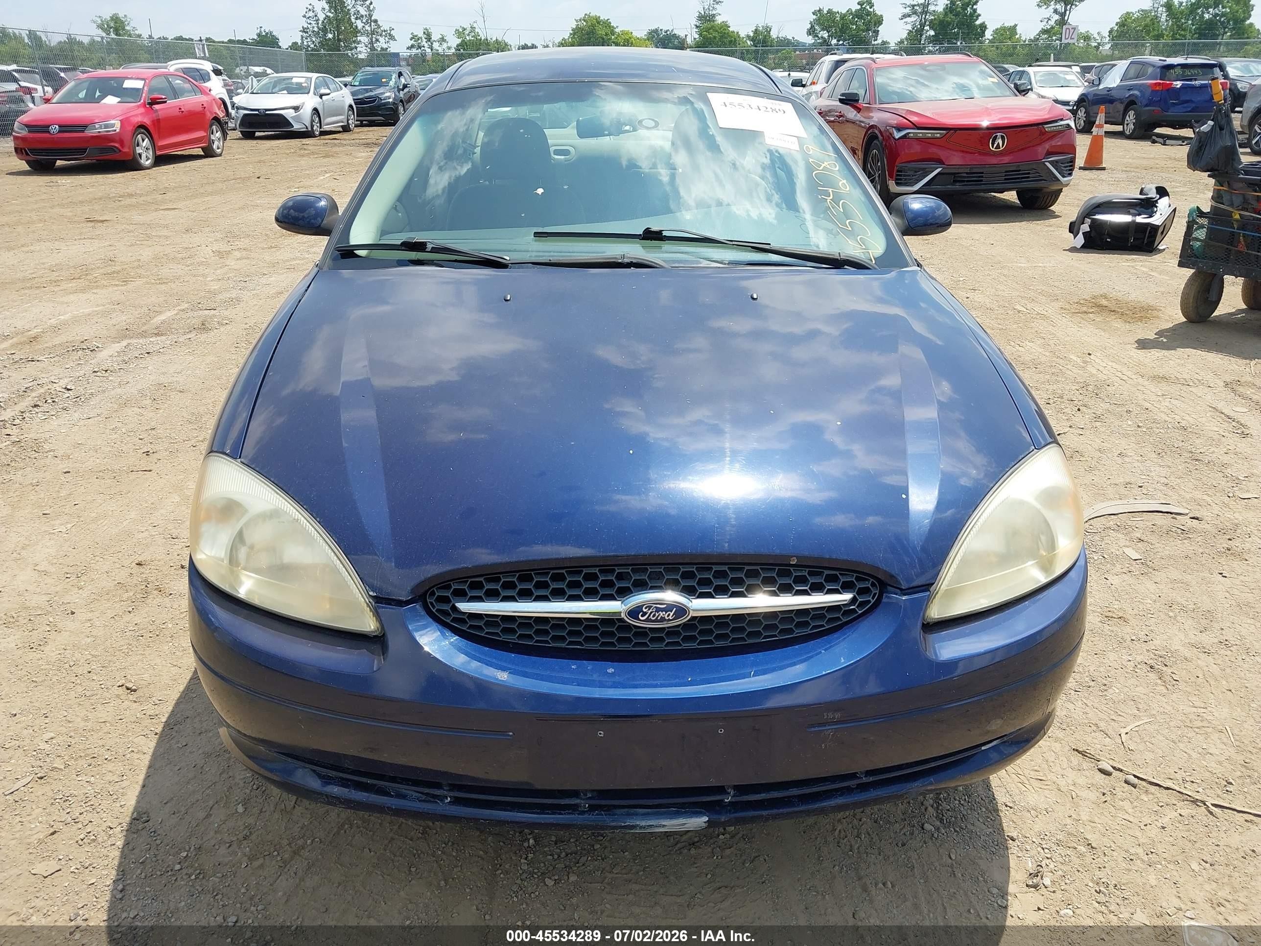 2001 Ford Taurus Ses Blue vin: 1FAFP552X1A266480