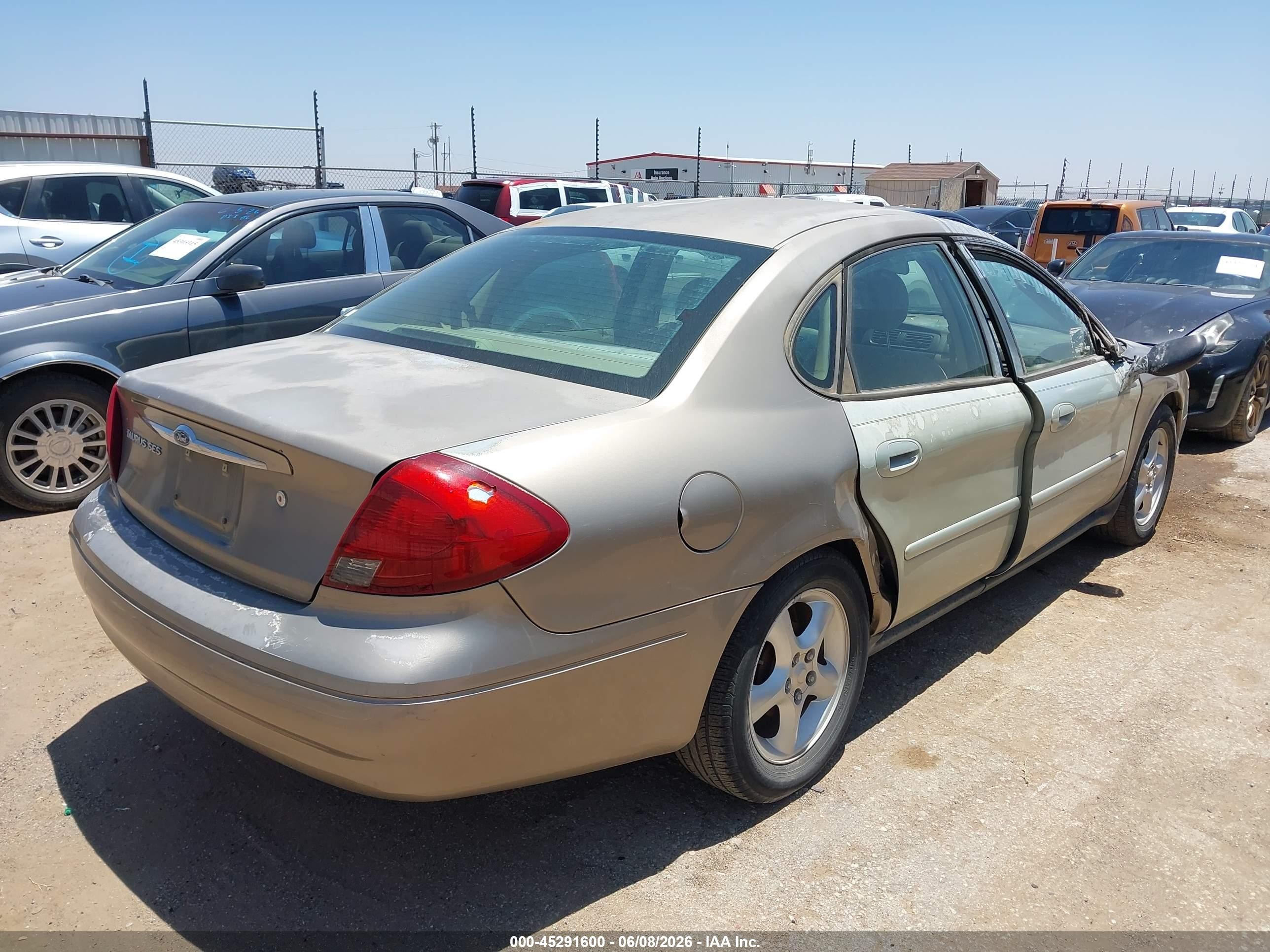 2002 Ford Taurus Ses Золотой vin: 1FAFP552X2A232508
